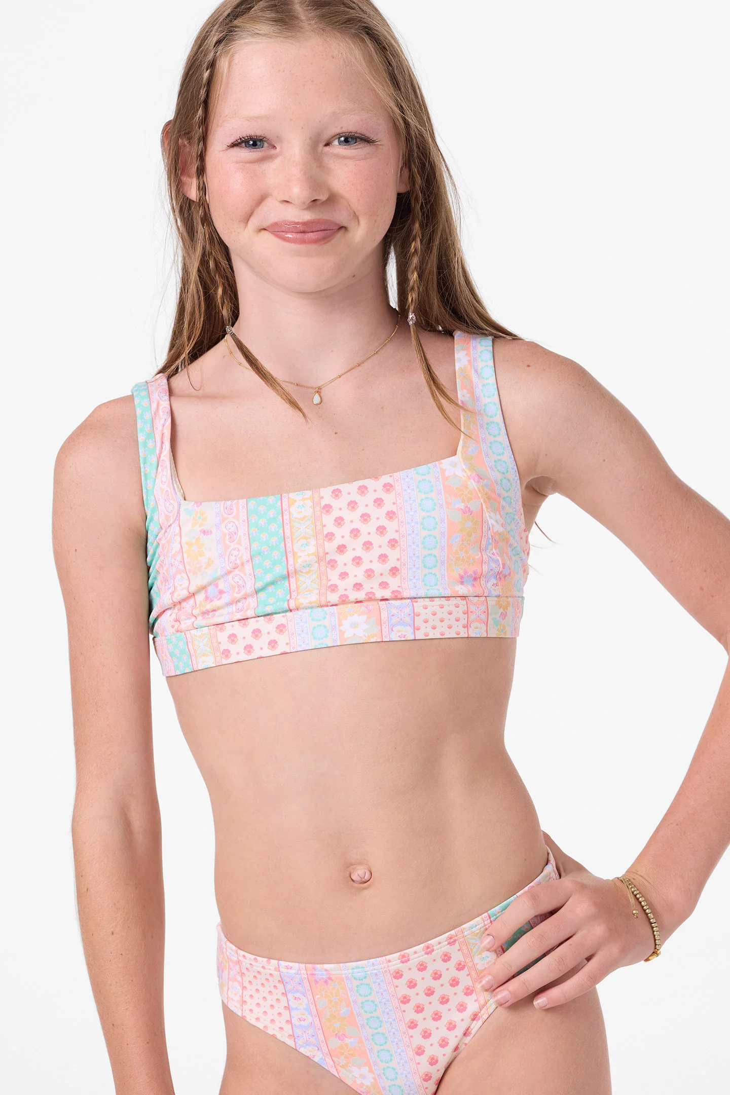 BALI FLORAL SQUARE NECK TANK SET - Image 3