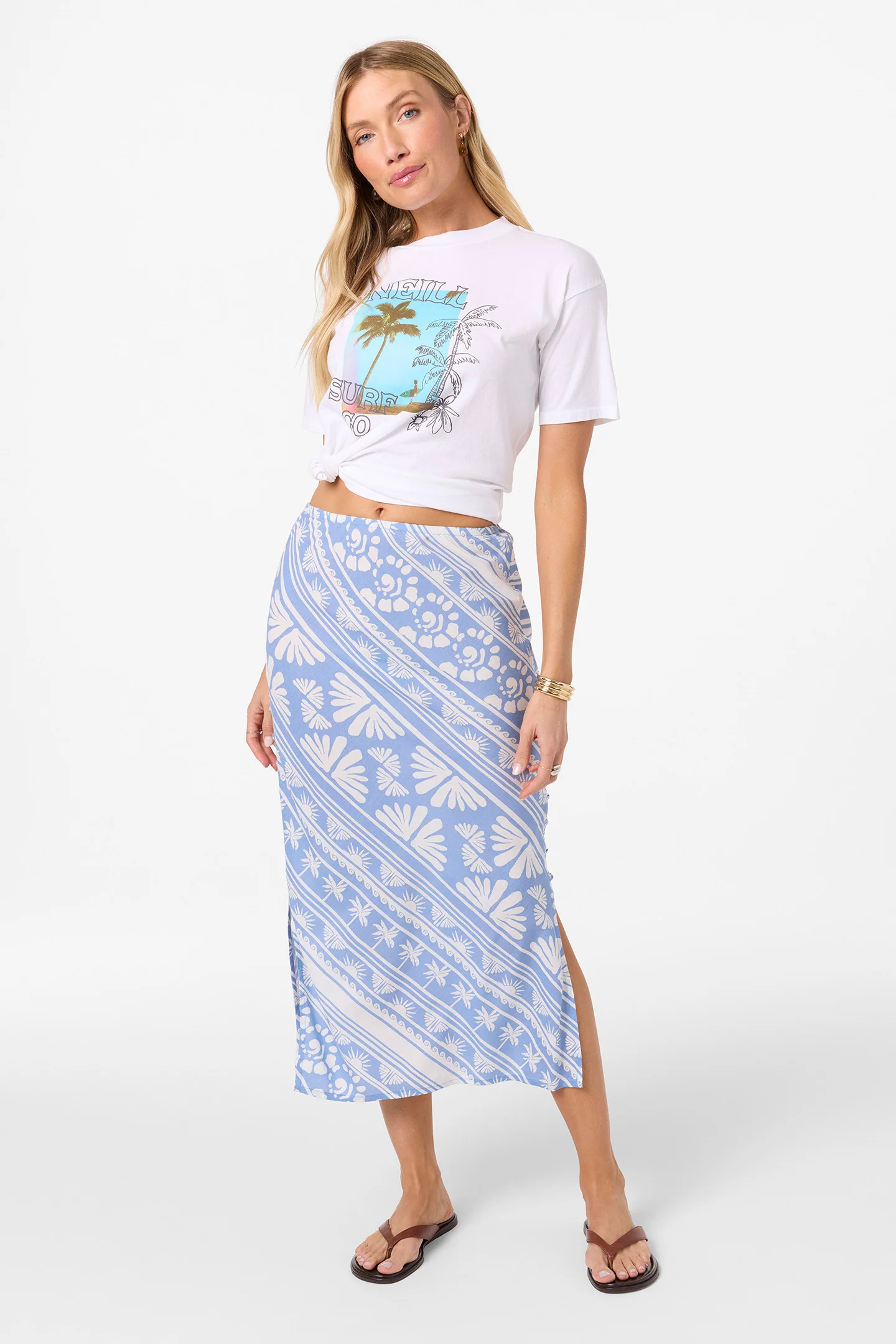 BELLAMY ABSTRACT MIDI SKIRT - Image 2