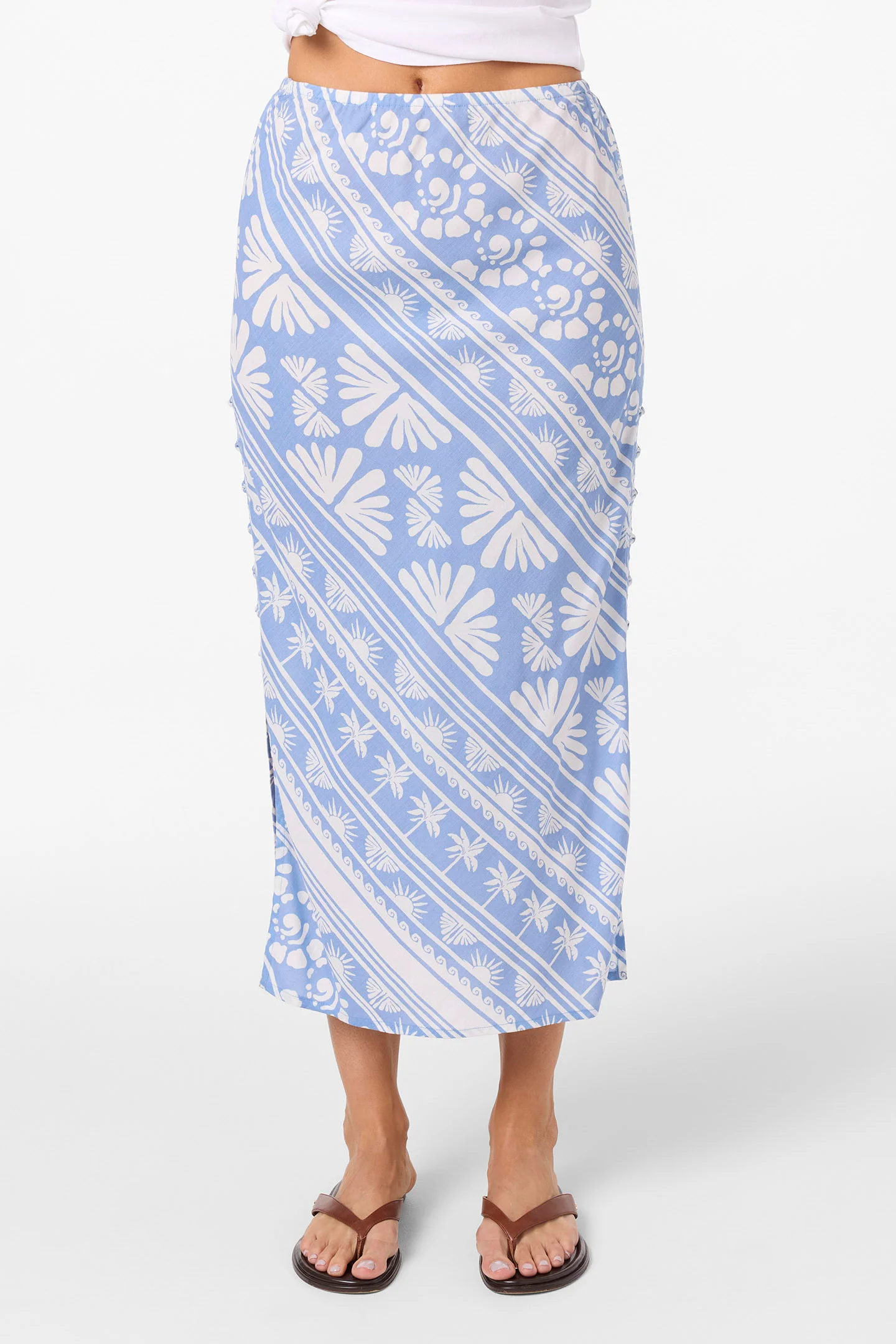 BELLAMY ABSTRACT MIDI SKIRT - Image 3