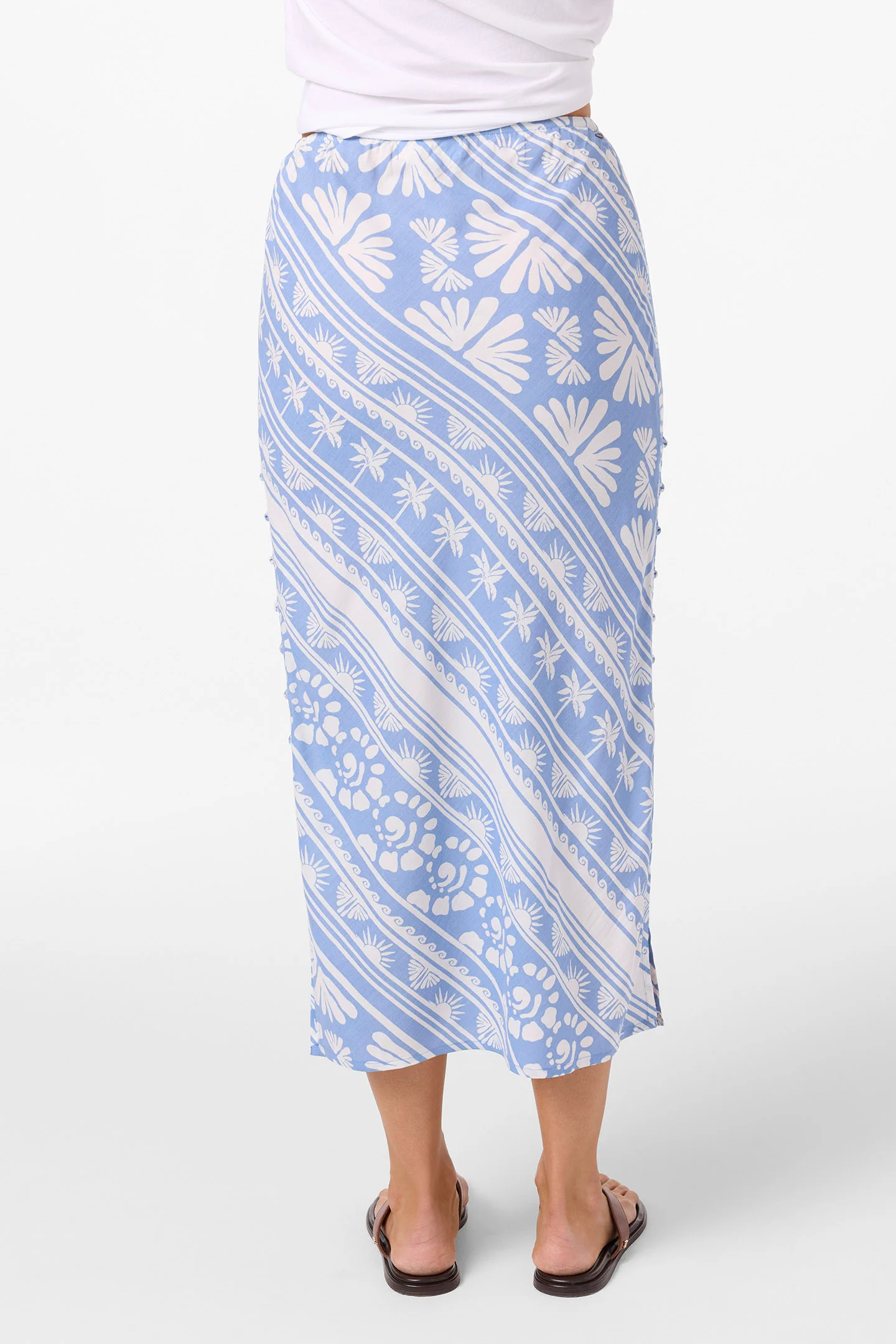 BELLAMY ABSTRACT MIDI SKIRT - Image 5