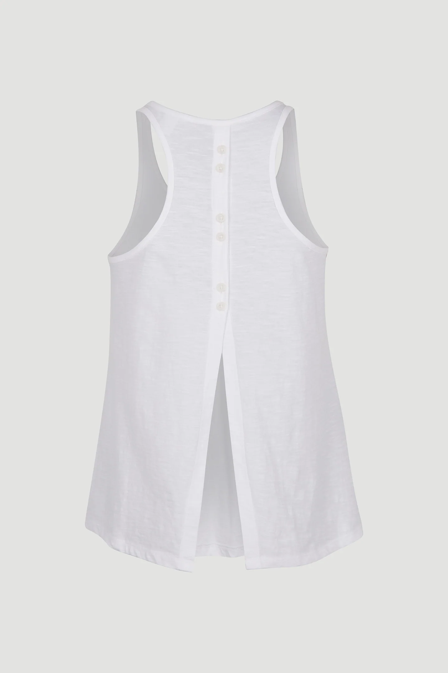 LADIES BUTTON BACK TANK TOP - Image 2
