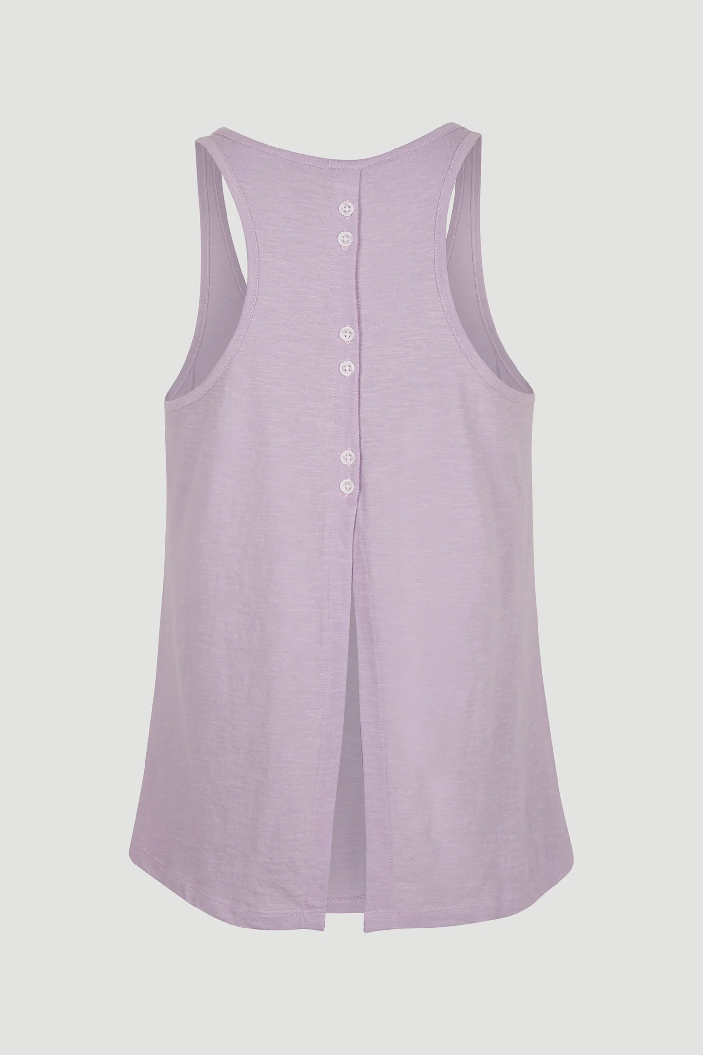 LADIES BUTTON BACK TANK TOP - Image 2