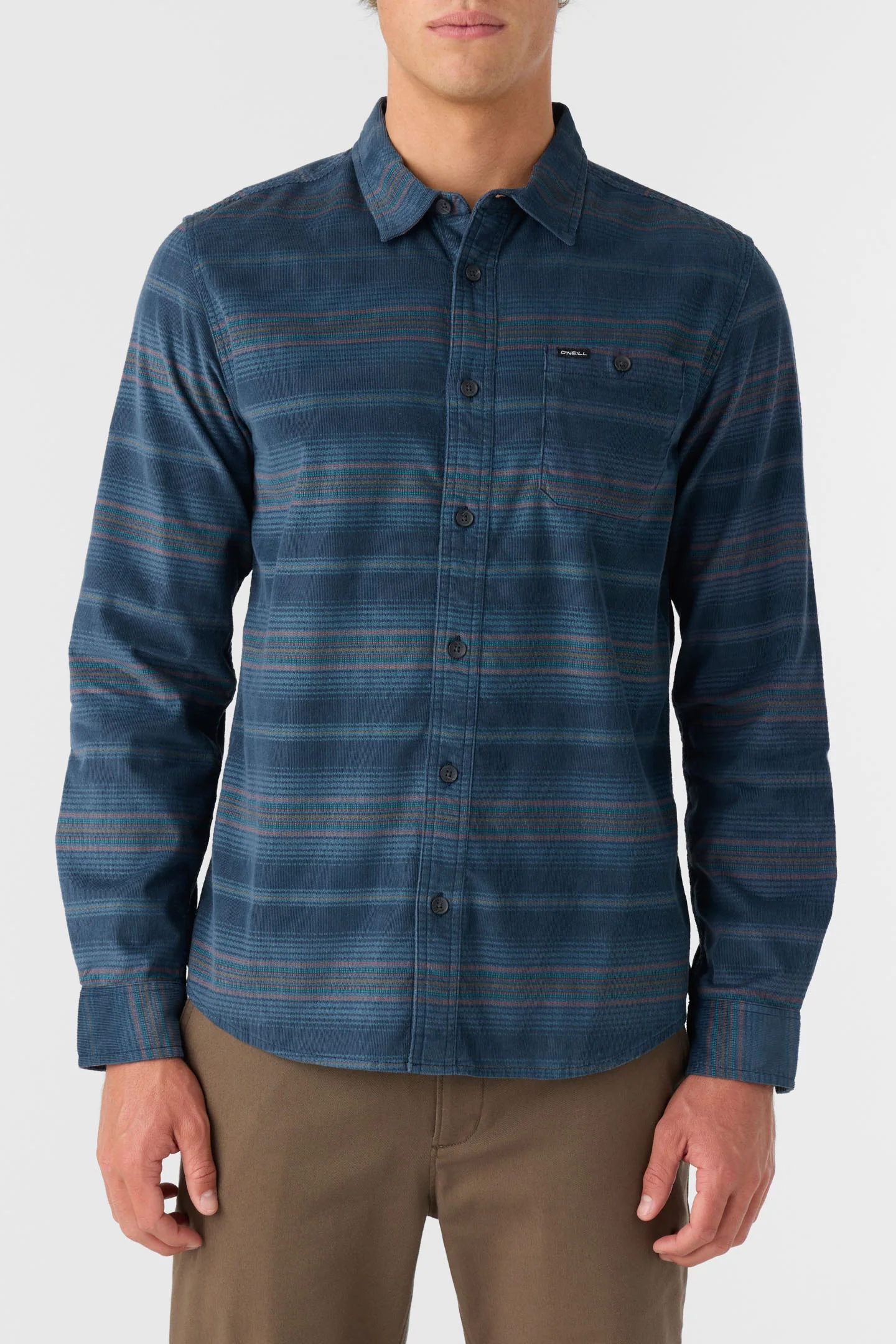 CARUSO STRIPE BUTTON UP