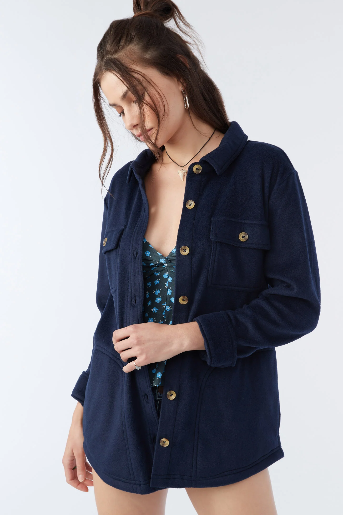 COLLINS SOLID FLEECE TOP - Image 2