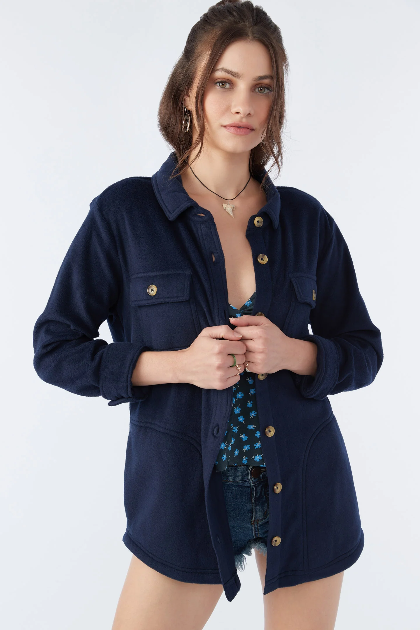 COLLINS SOLID FLEECE TOP - Image 4