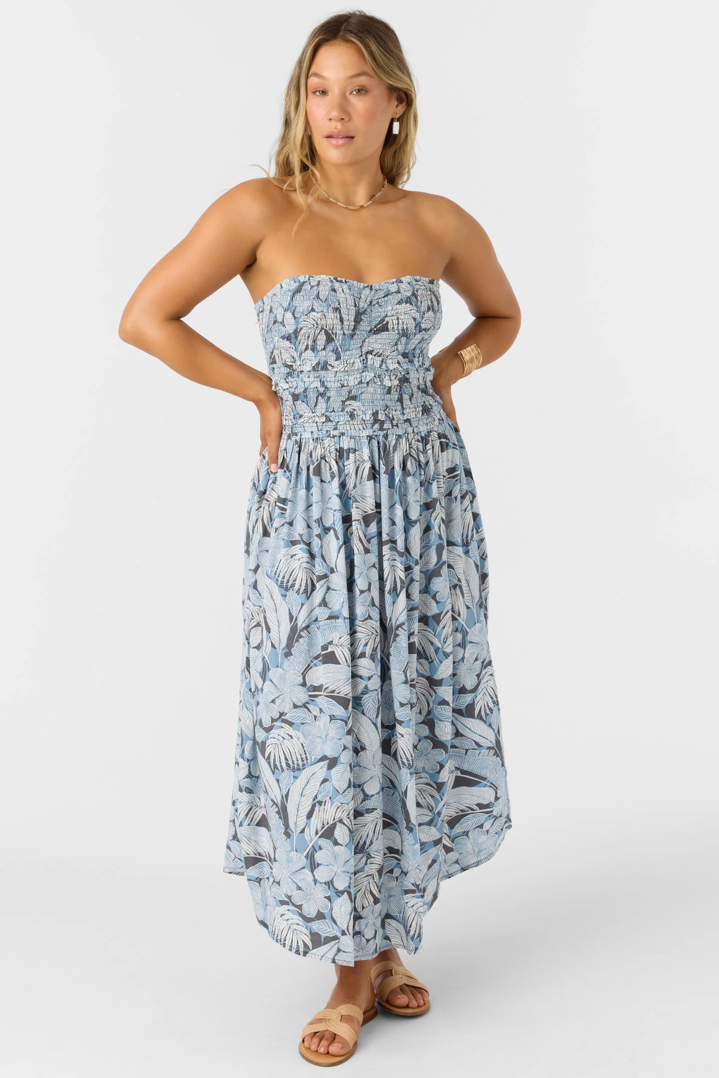 DEVYN MIDI PALMETTO FLORAL DRESS - Image 2