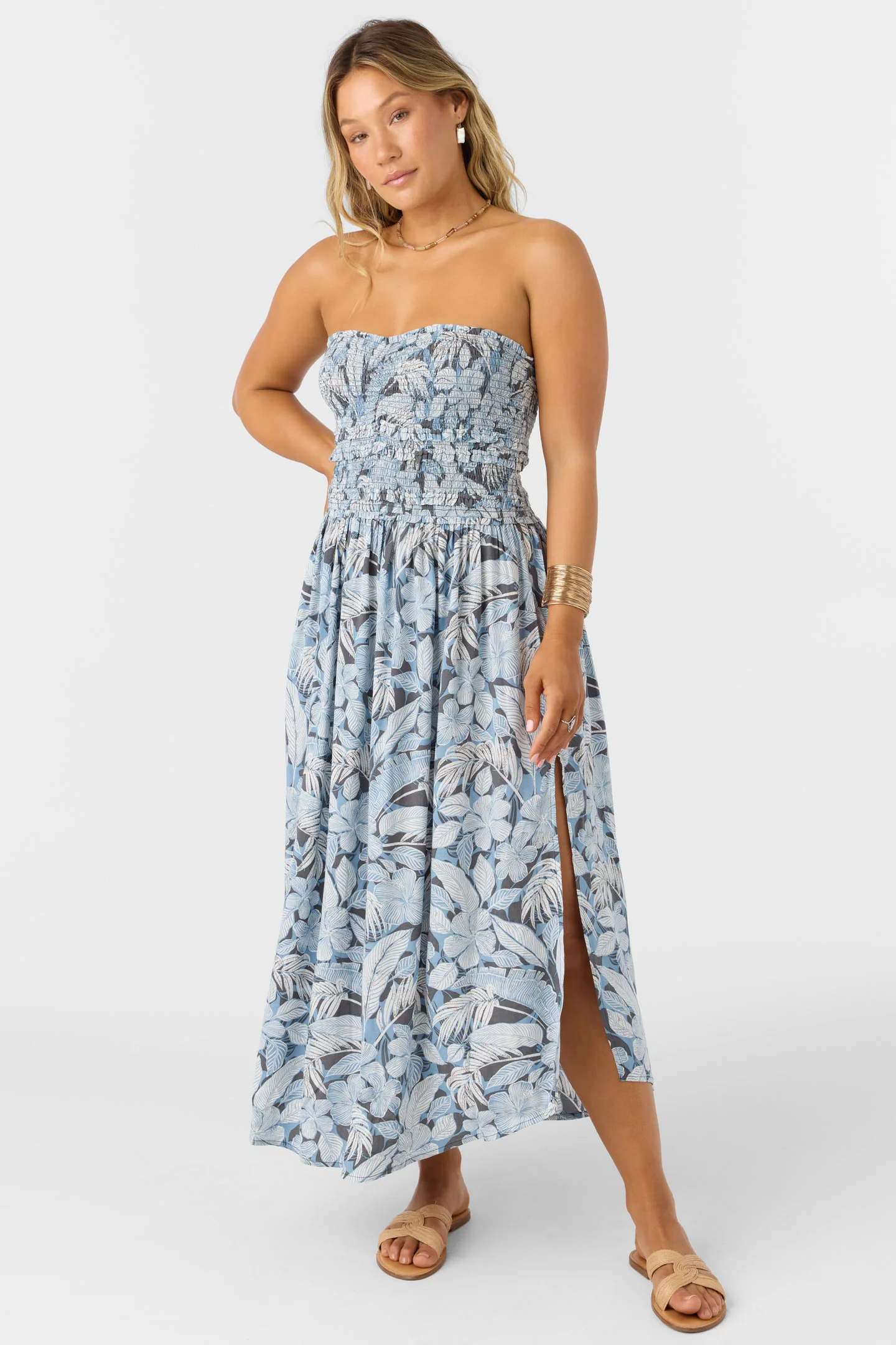 DEVYN MIDI PALMETTO FLORAL DRESS - Image 3