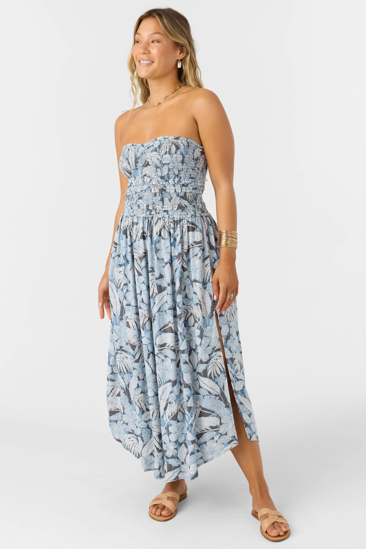 DEVYN MIDI PALMETTO FLORAL DRESS - Image 4