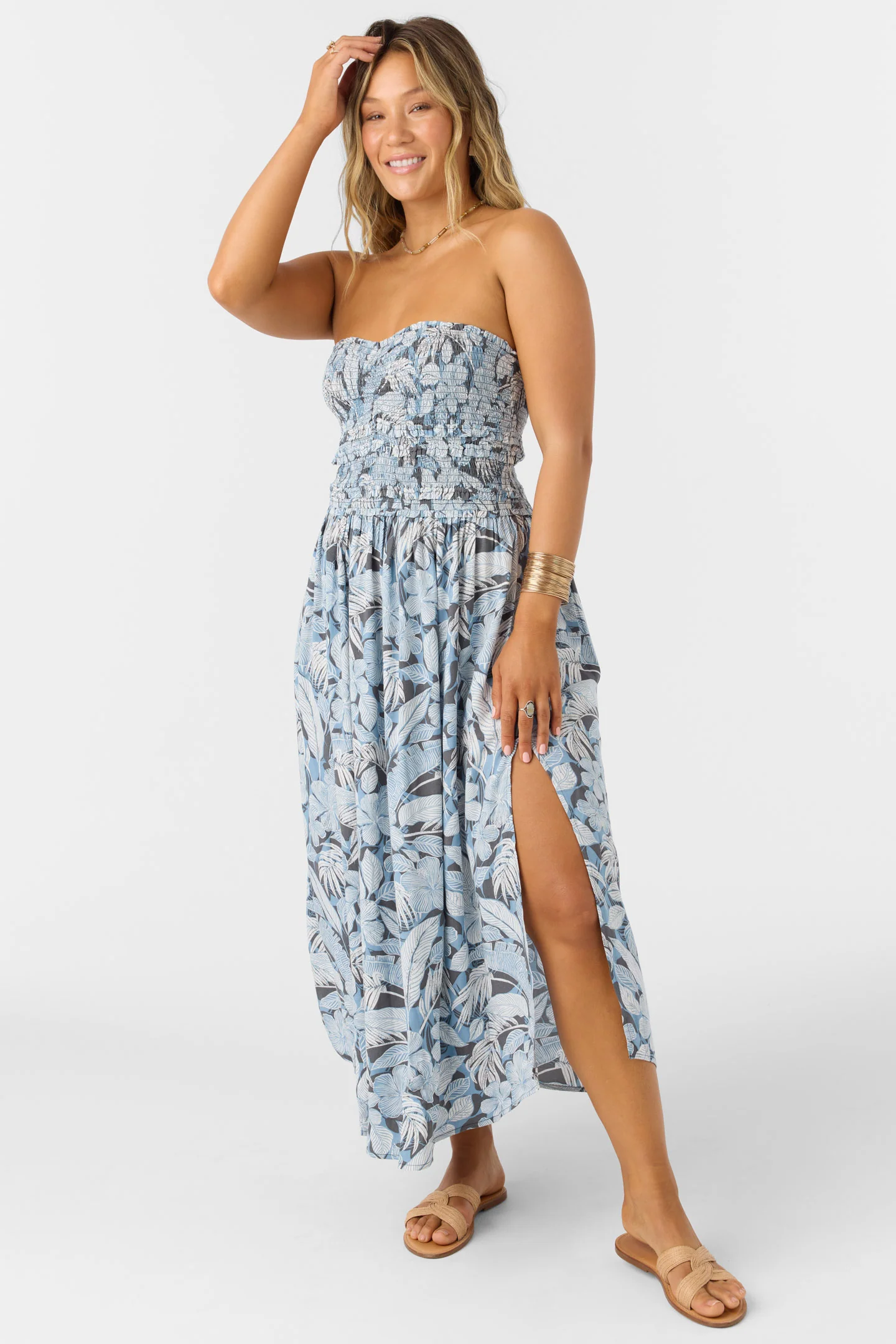 DEVYN MIDI PALMETTO FLORAL DRESS - Image 5