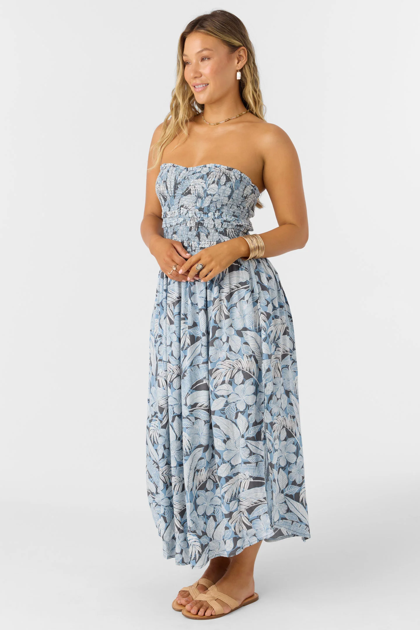 DEVYN MIDI PALMETTO FLORAL DRESS - Image 8