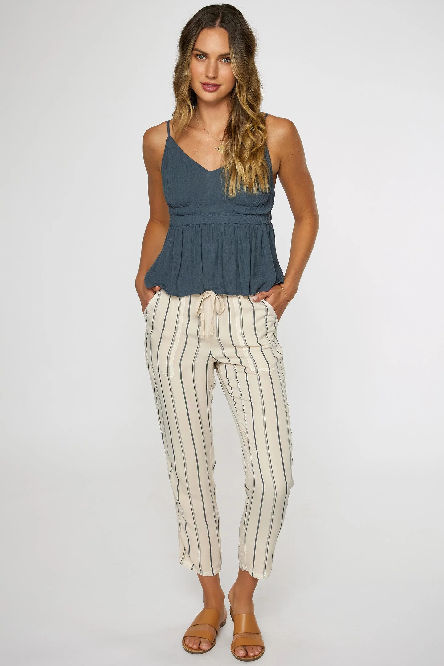 LADIES FERN STRIPE PANTS - Image 5