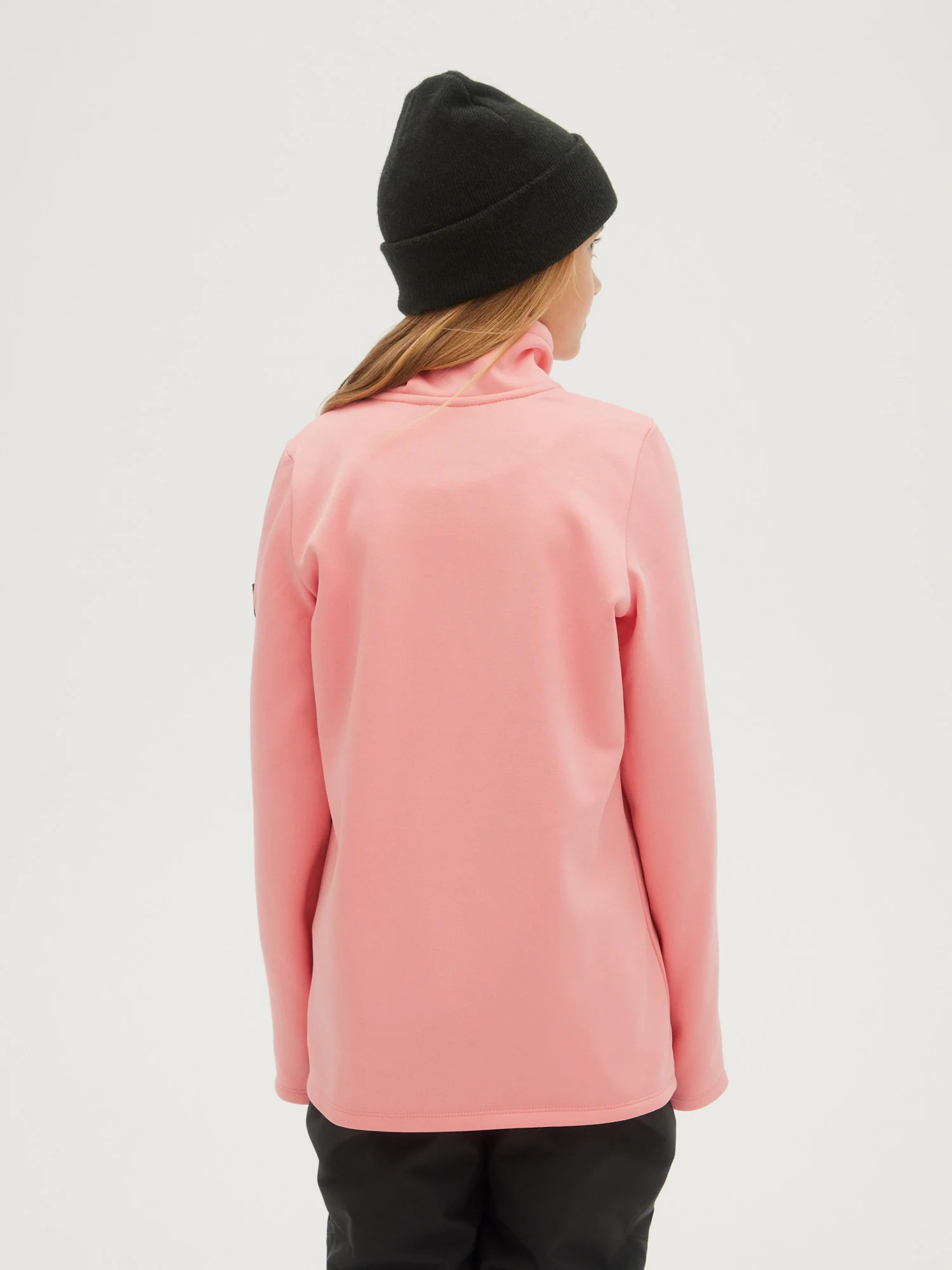GIRLS SOLID FLEECE HALF ZIP - Image 2