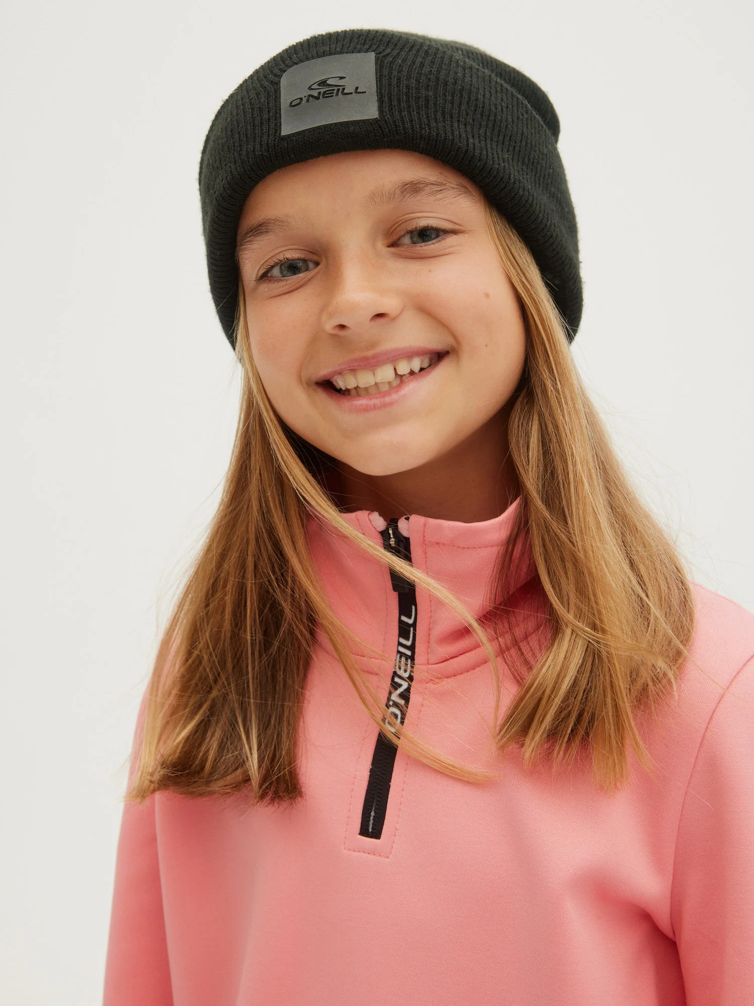 GIRLS SOLID FLEECE HALF ZIP - Image 3