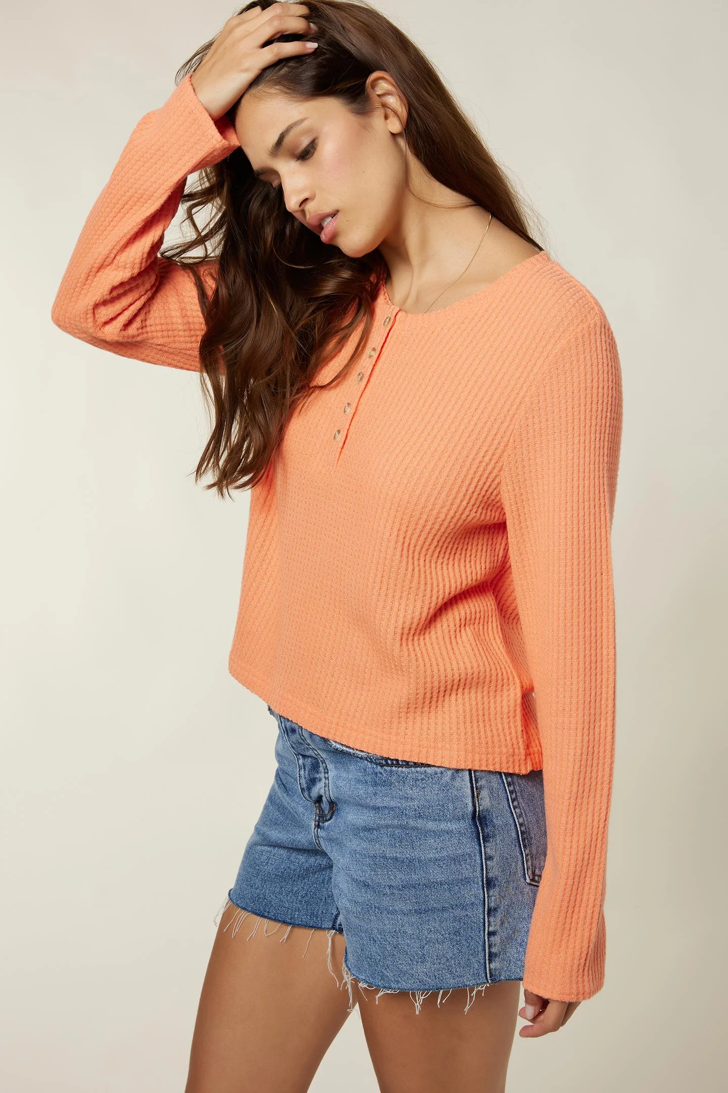 LADIES COASTAL HENLEY TOP - Image 3