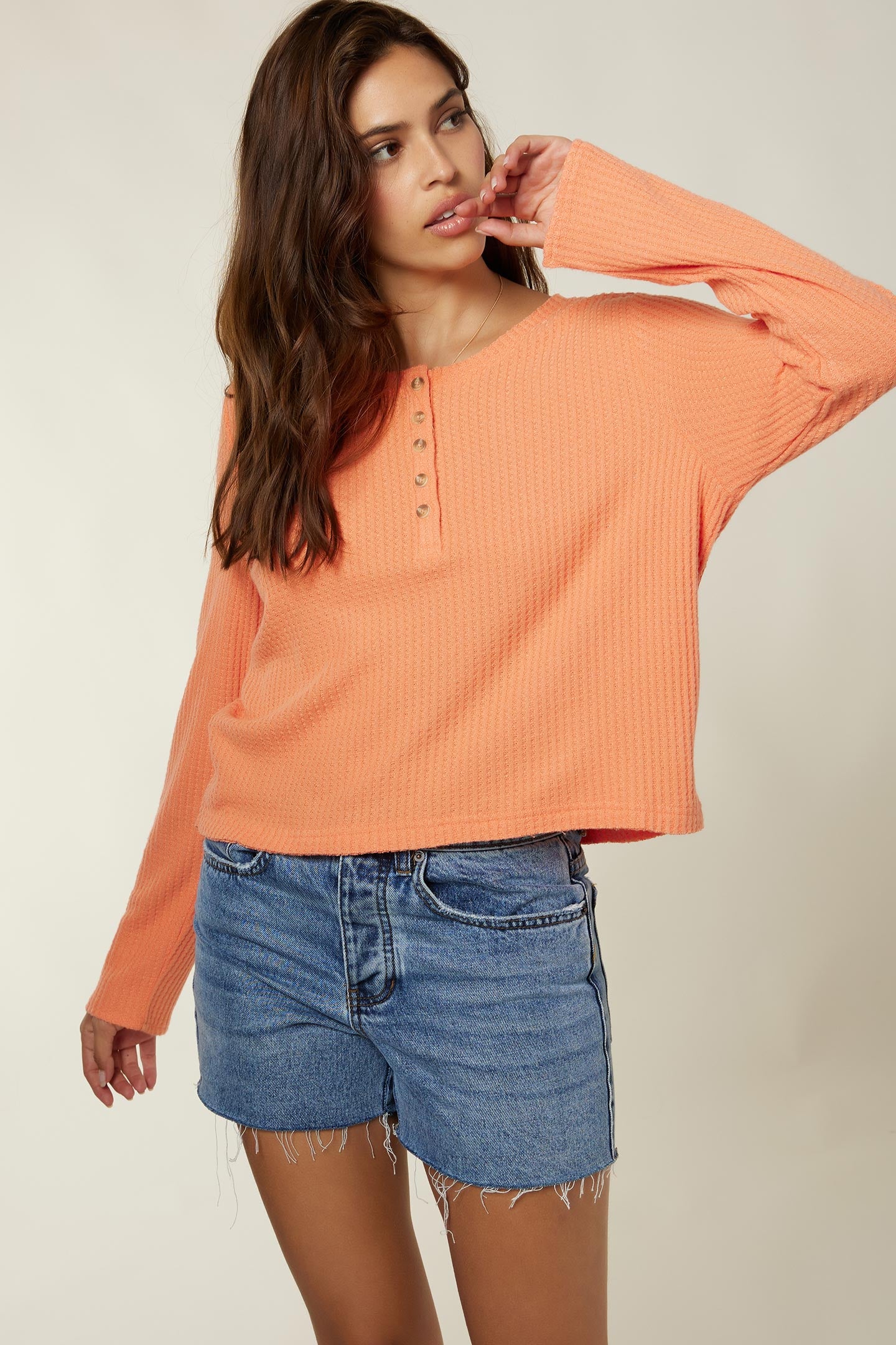 LADIES COASTAL HENLEY TOP - Image 4