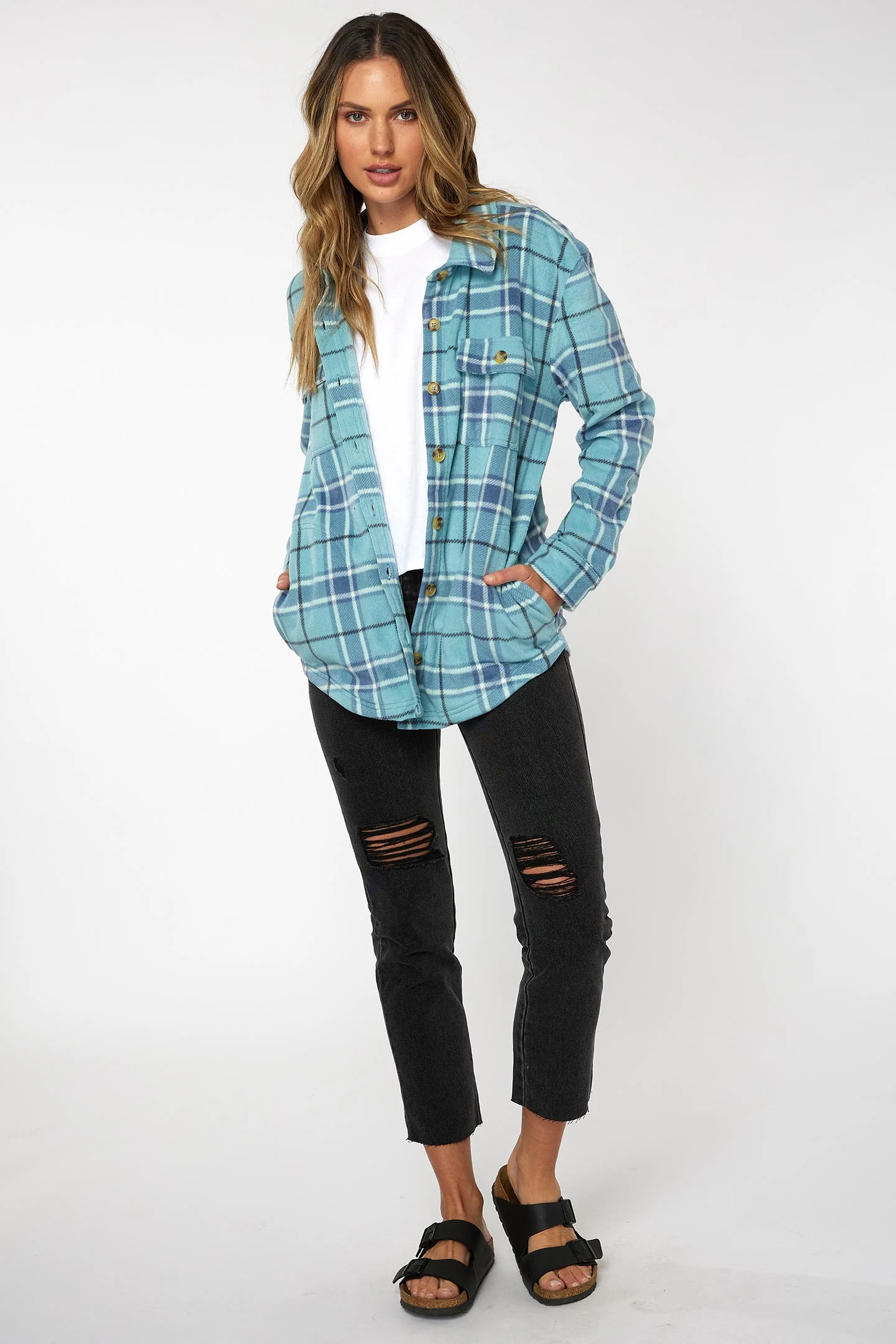LADIES COLLINS SUPERFLEECE FLANNEL TOP - Image 5