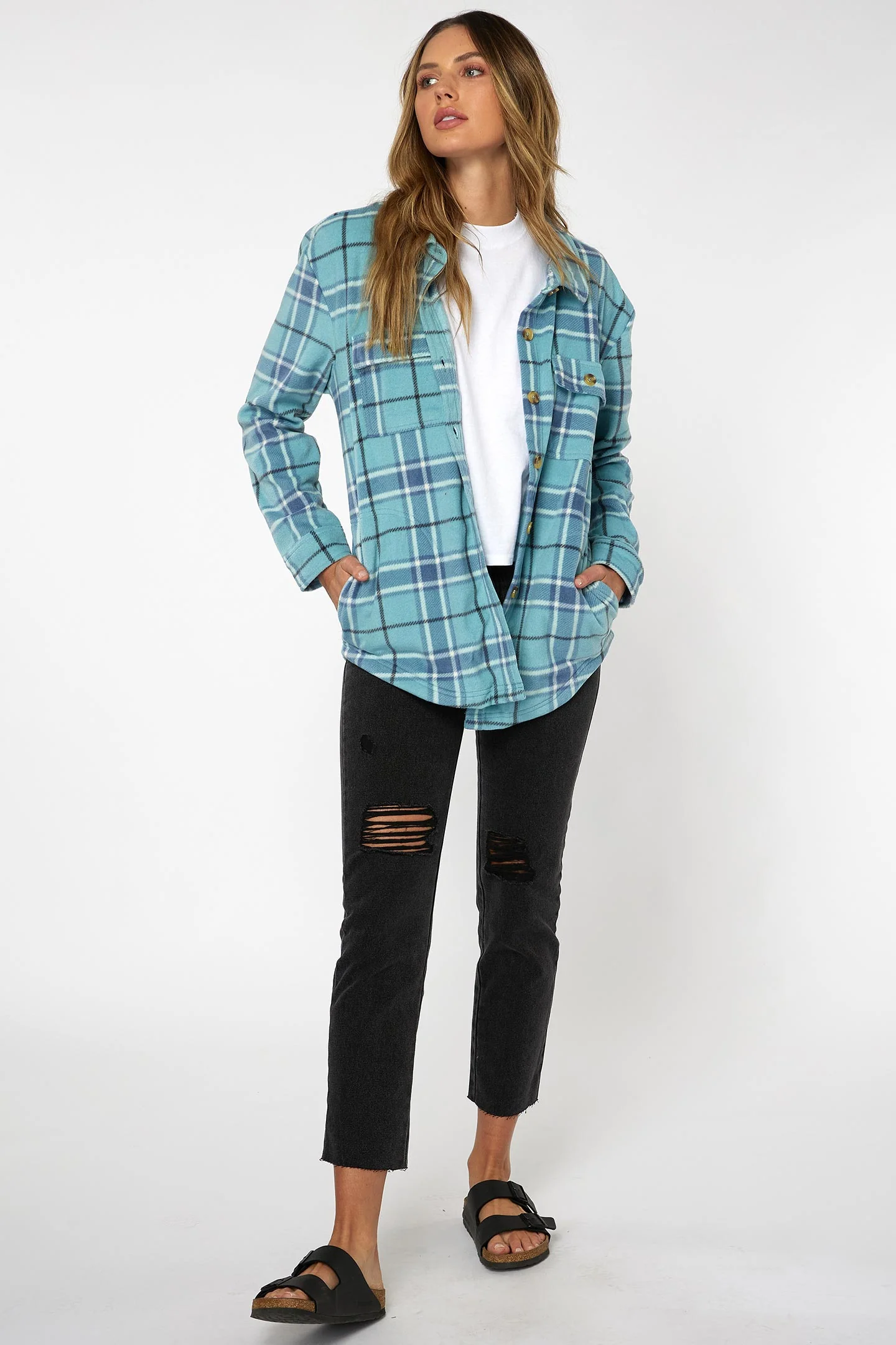 LADIES COLLINS SUPERFLEECE FLANNEL TOP - Image 6