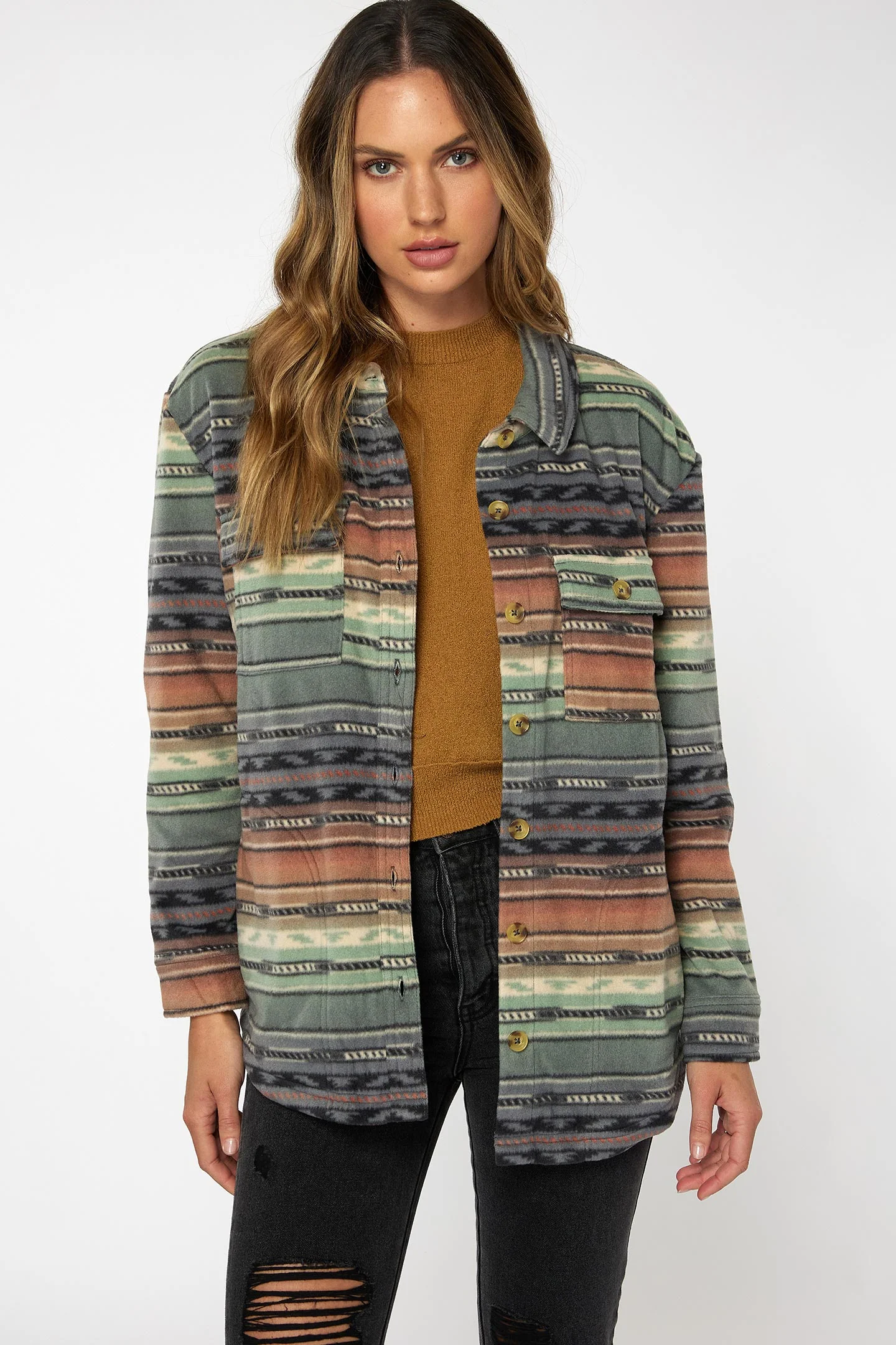 LADIES COLLINS SUPERFLEECE FLANNEL TOP - Image 4