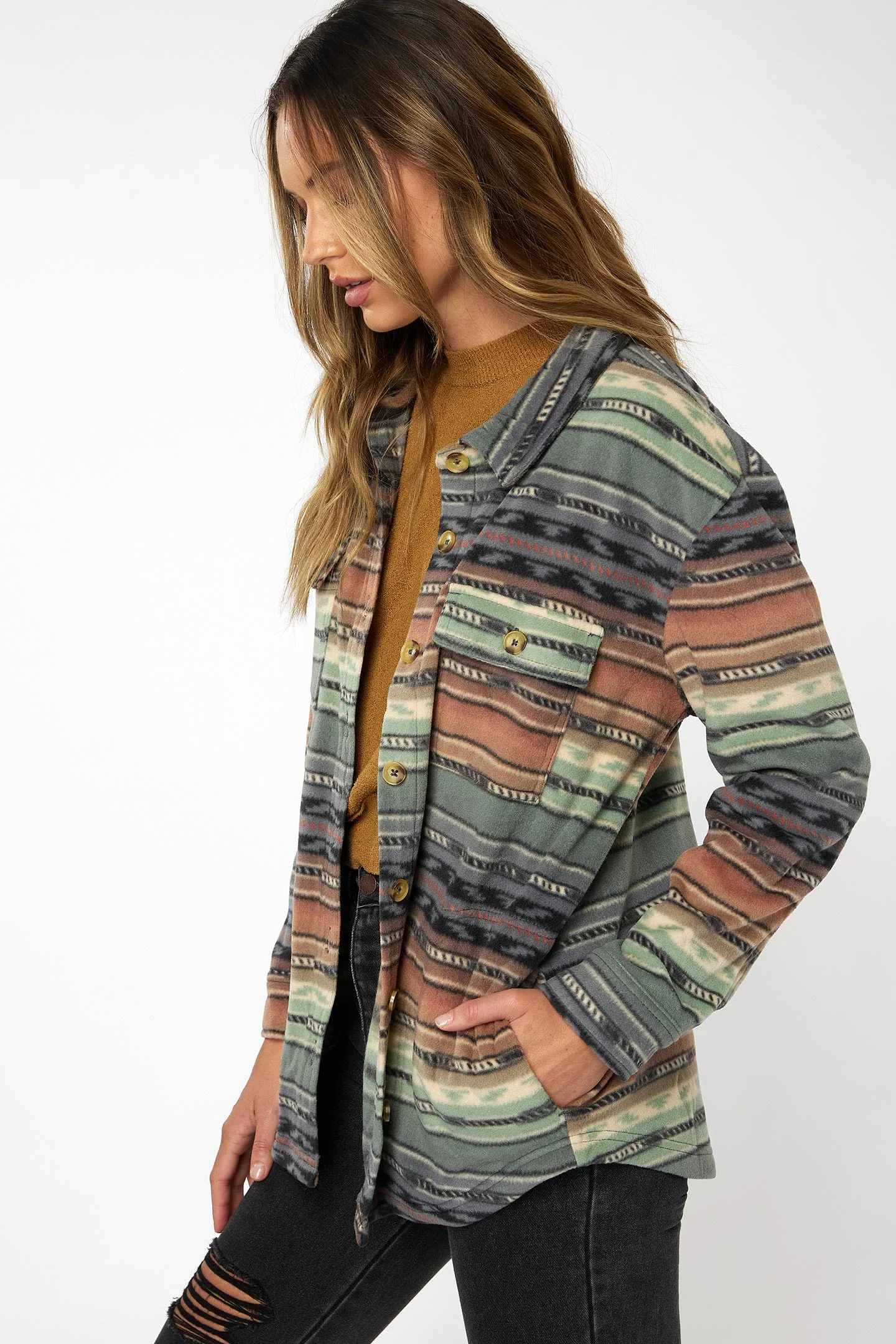 LADIES COLLINS SUPERFLEECE FLANNEL TOP - Image 6