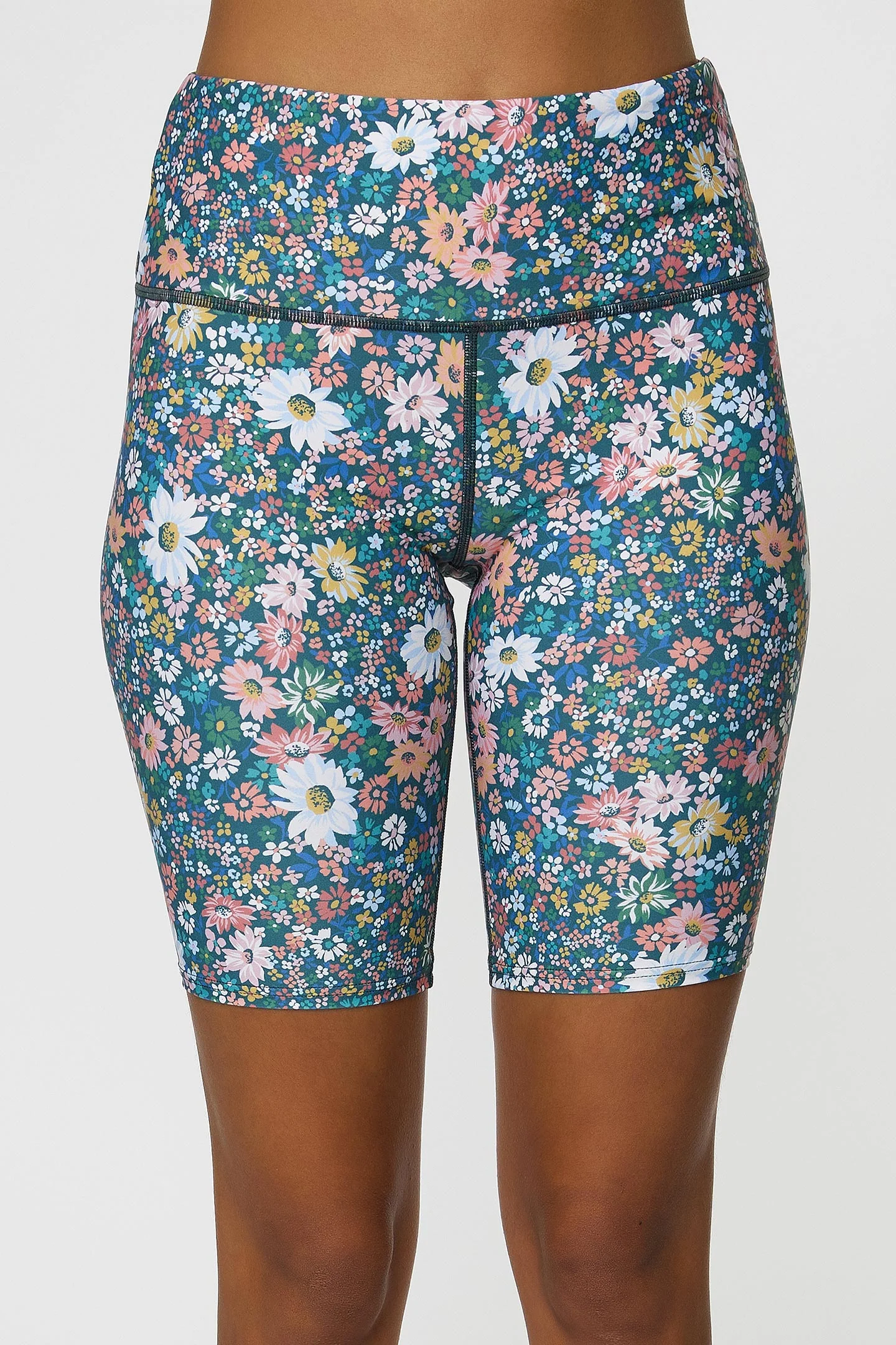 LADIES ELIZA DITSY LAS FLORES BIKE SHORTS - Image 2