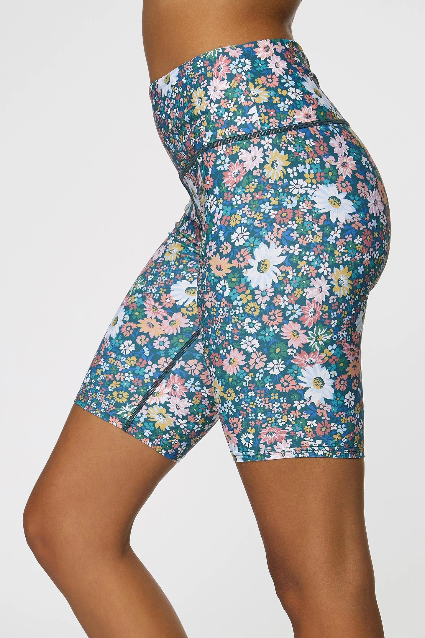 LADIES ELIZA DITSY LAS FLORES BIKE SHORTS - Image 3