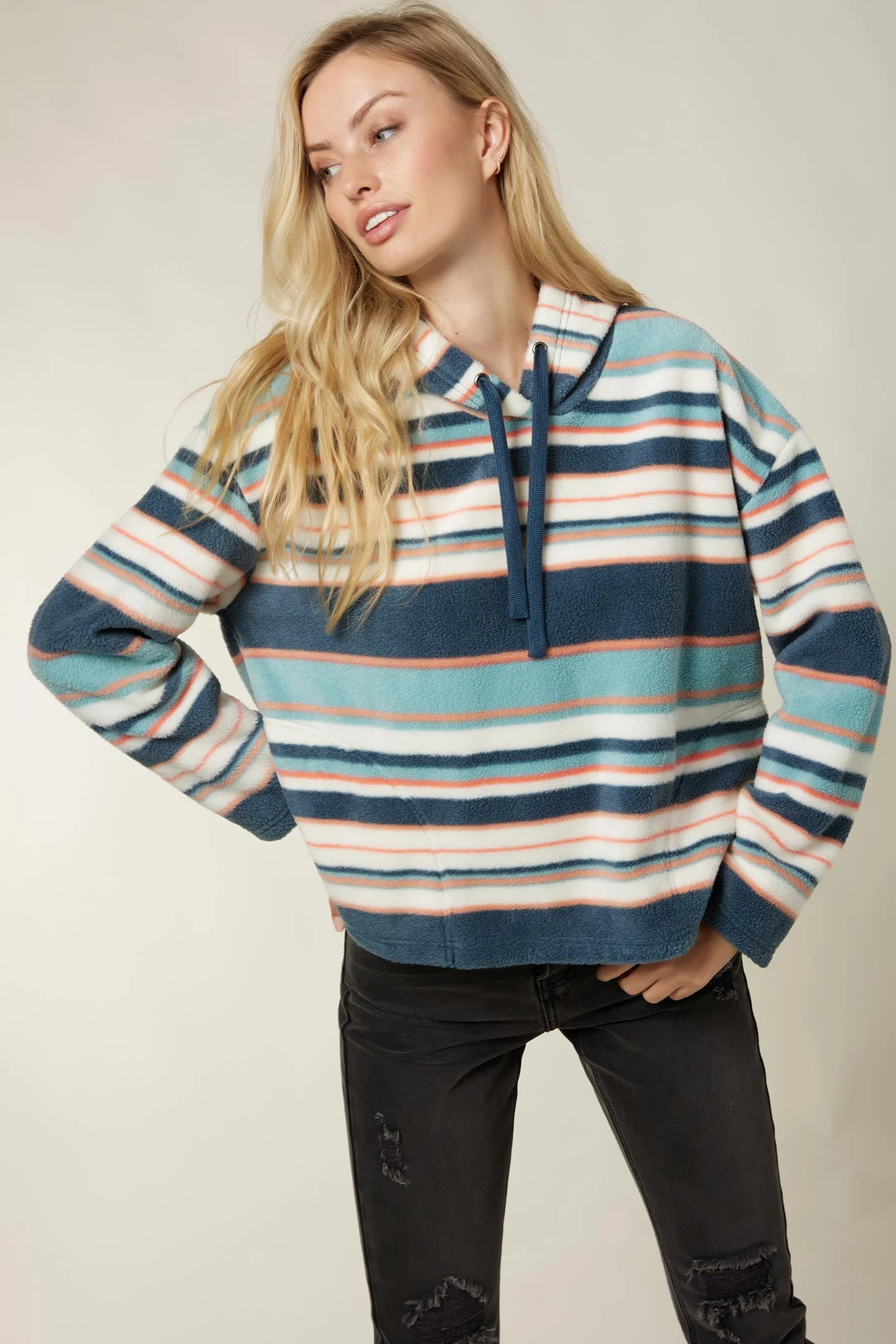 LADIES HAMPTON SUPERSHERPA PULLOVER HOODIE - Image 3