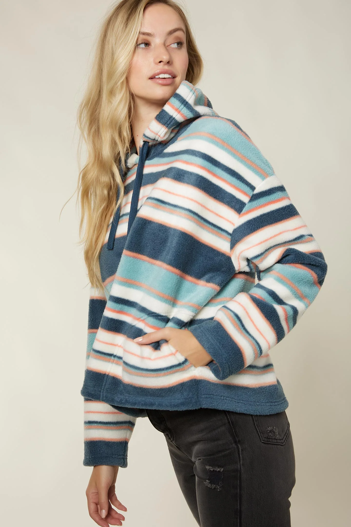 LADIES HAMPTON SUPERSHERPA PULLOVER HOODIE - Image 5