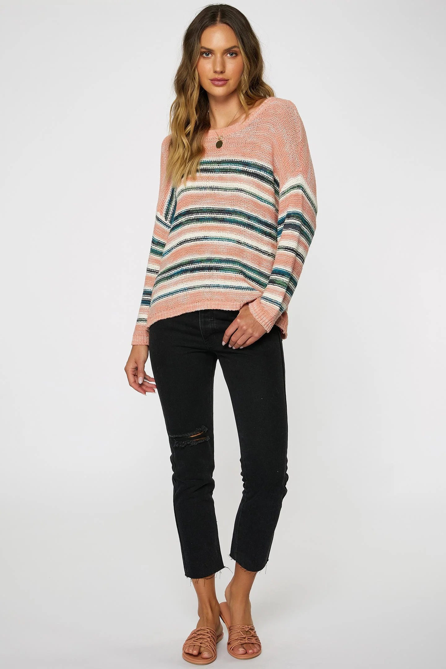 LADIES SALTY STRIPE SWEATER - Image 2