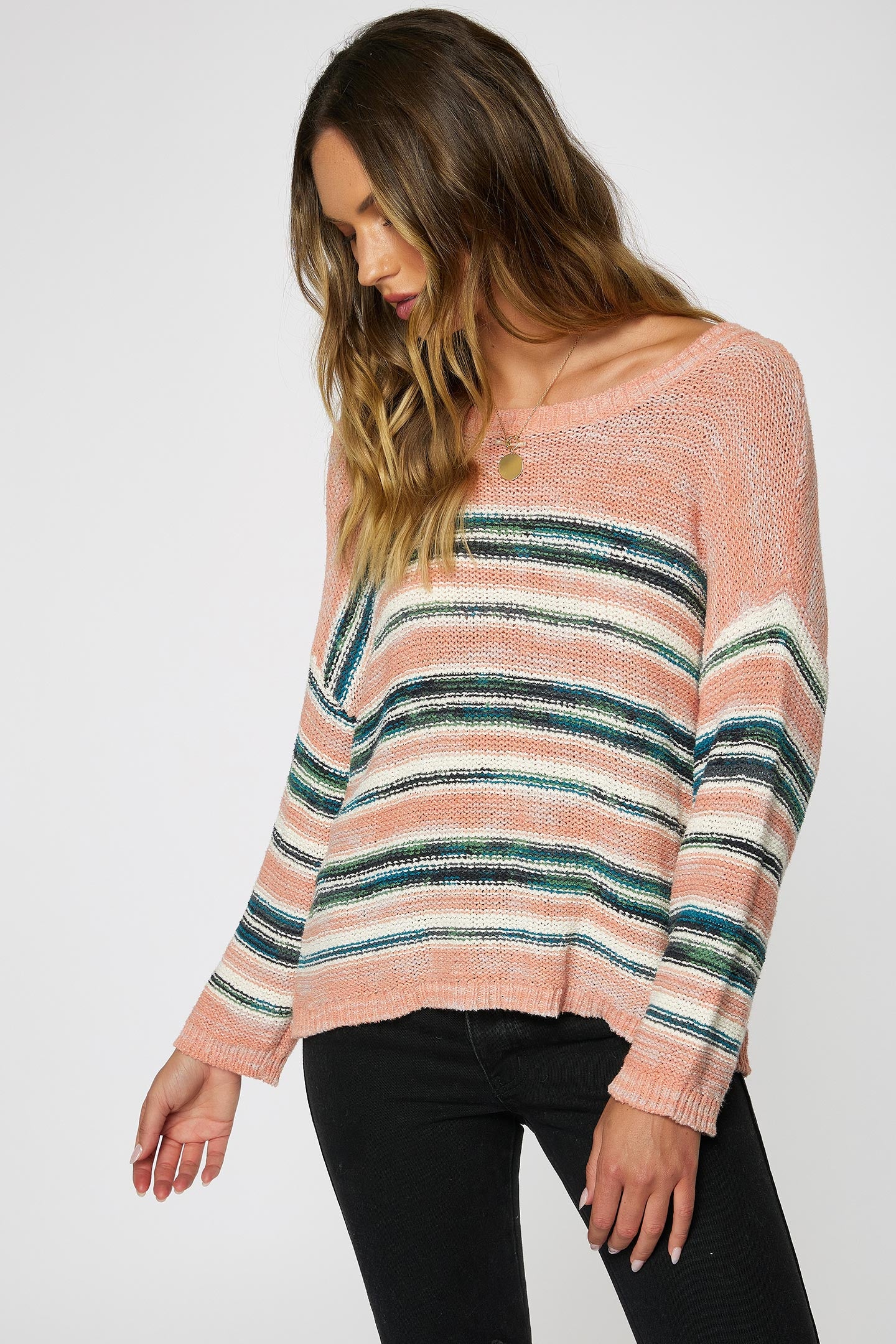 LADIES SALTY STRIPE SWEATER - Image 4