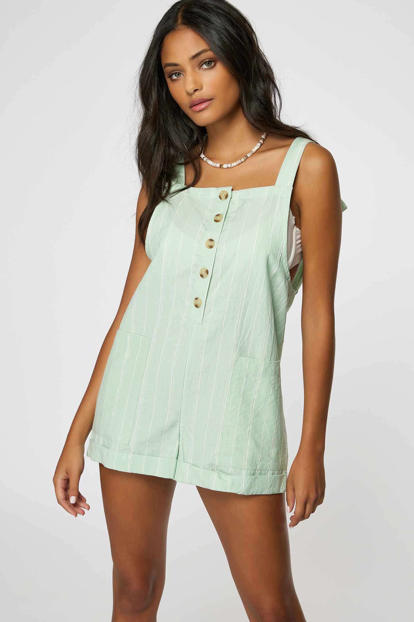 LADIES SKYLYNN STRIPE ROMPER - Image 3