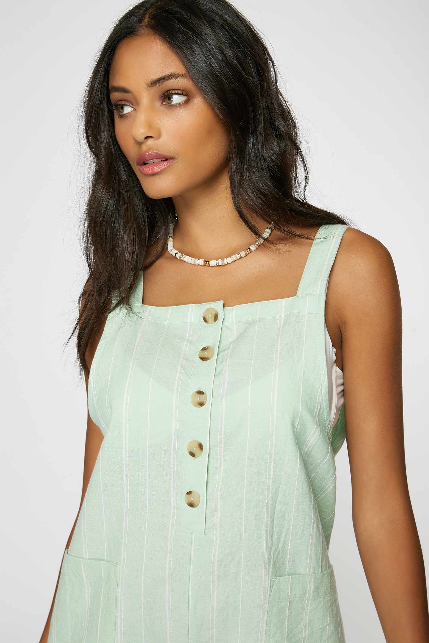 LADIES SKYLYNN STRIPE ROMPER - Image 4