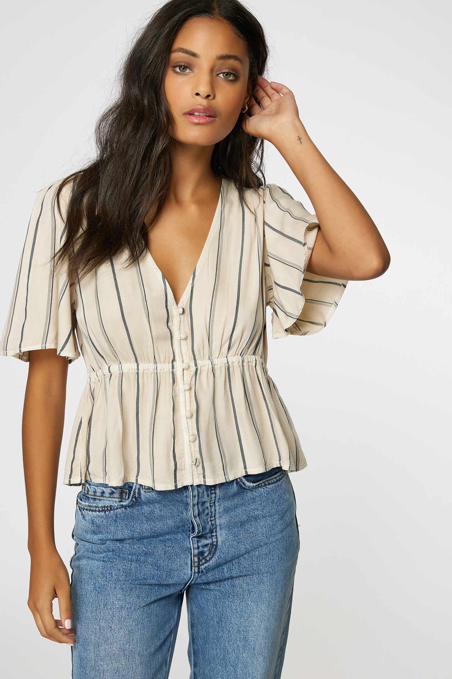 LADIES WES STRIPE TOP - Image 3