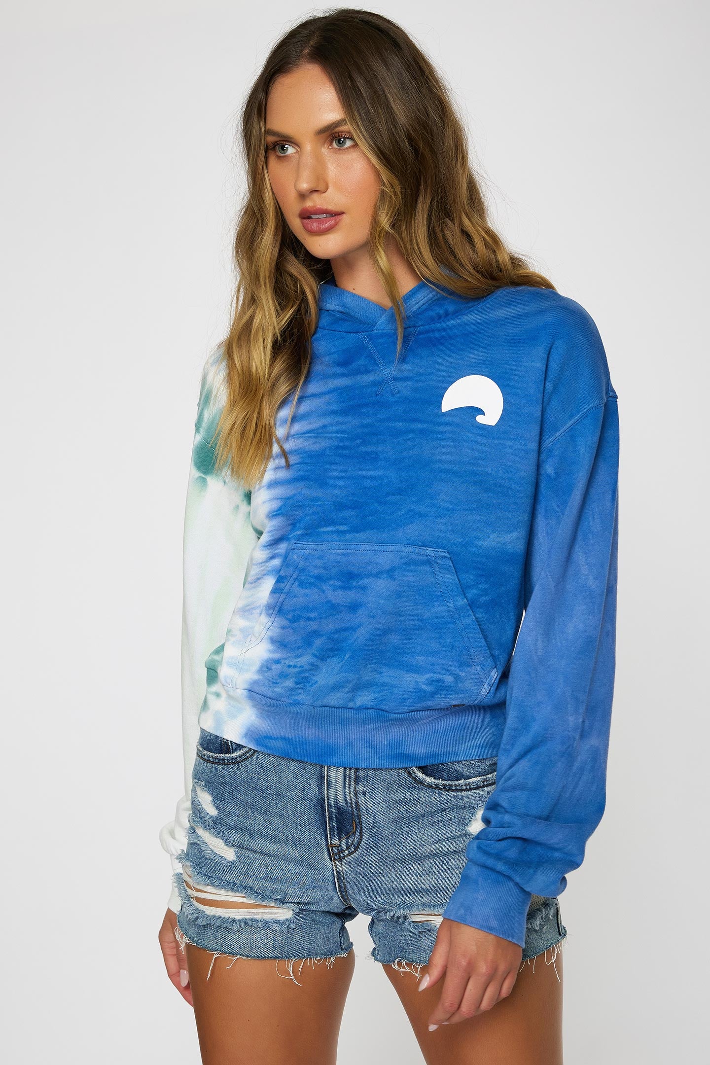 LADIES WOMEN OF THE WAVE CURRENTS HOODED PULLOVER - Image 3