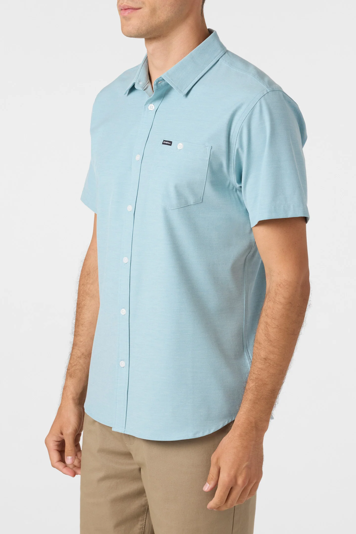 LIGHT CHECK HYBRID WOVEN TEE - Image 2