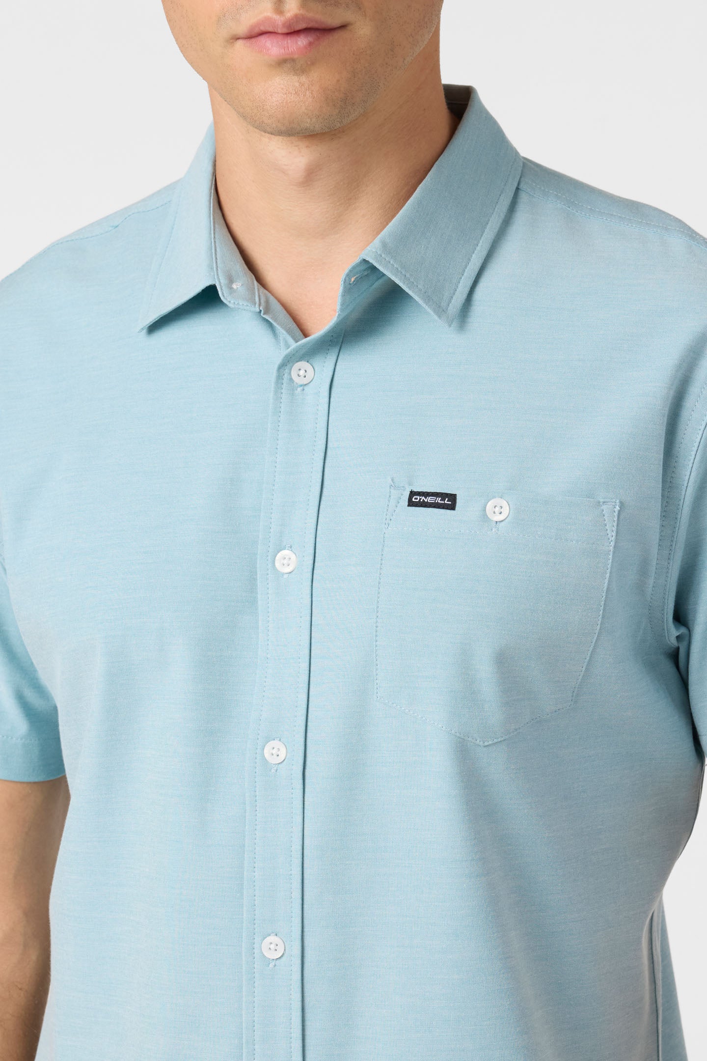 LIGHT CHECK HYBRID WOVEN TEE - Image 3