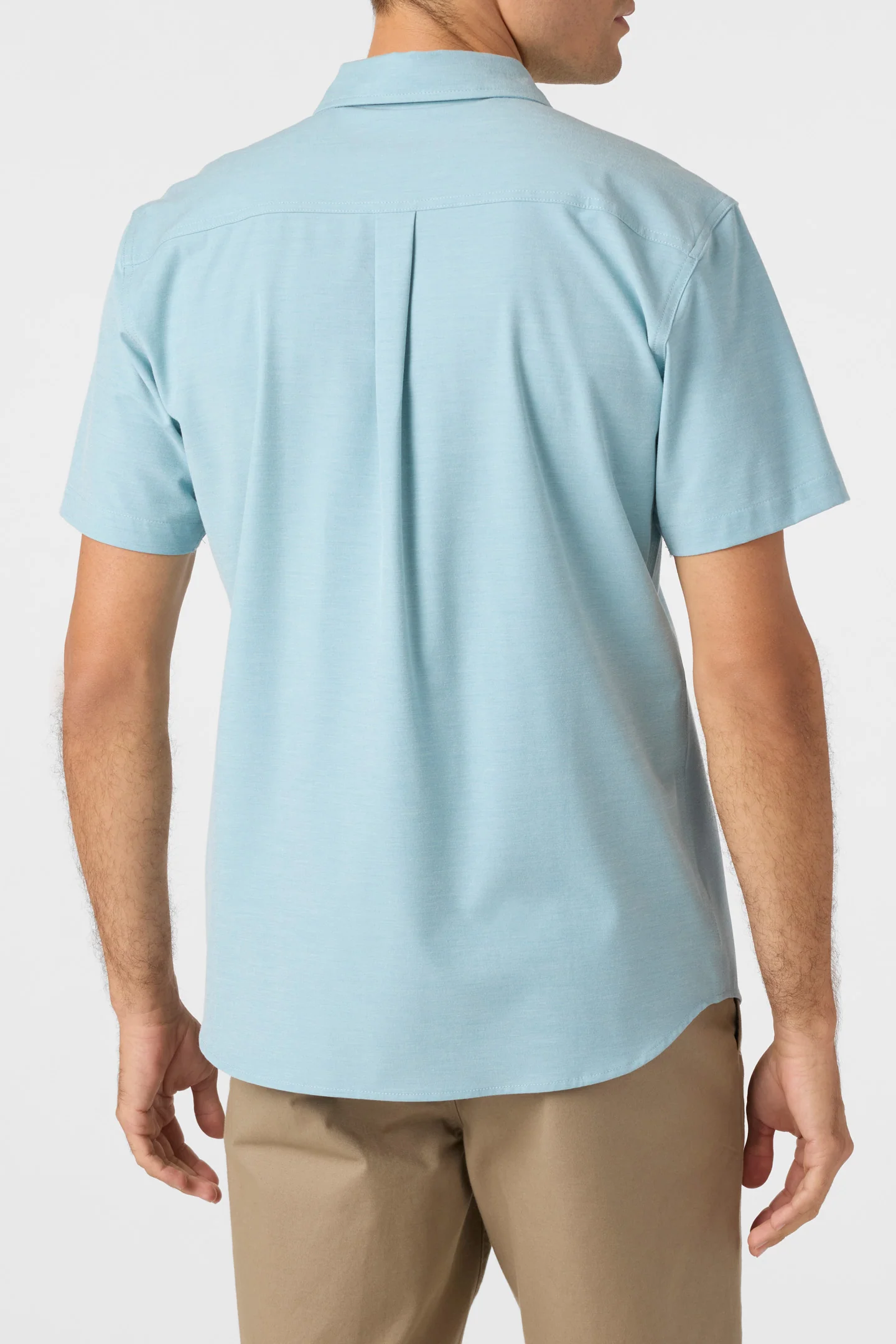 LIGHT CHECK HYBRID WOVEN TEE - Image 4
