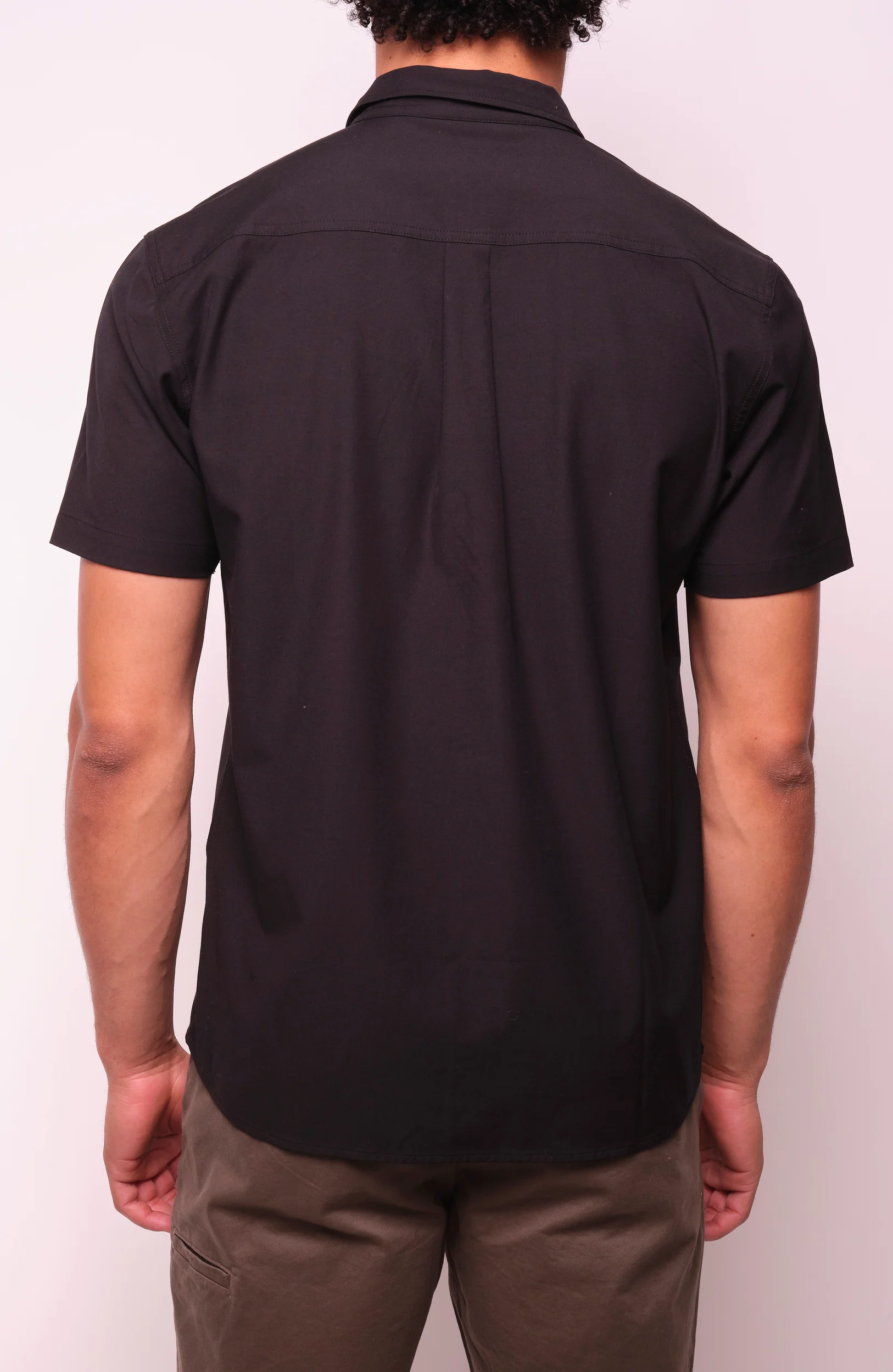 LIGHT CHECK HYBRID WOVEN TEE - Image 3