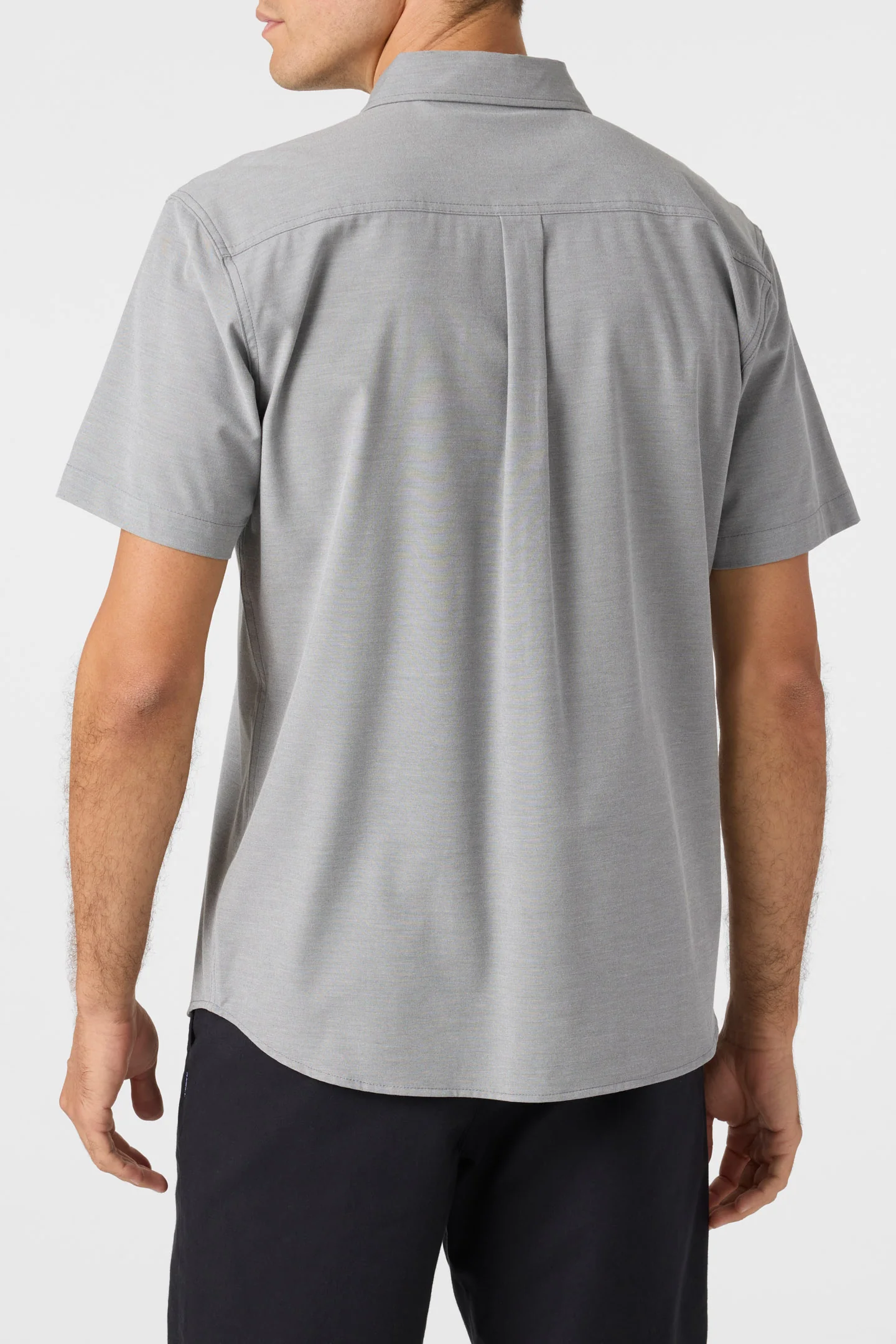 LIGHT CHECK HYBRID WOVEN TEE - Image 4