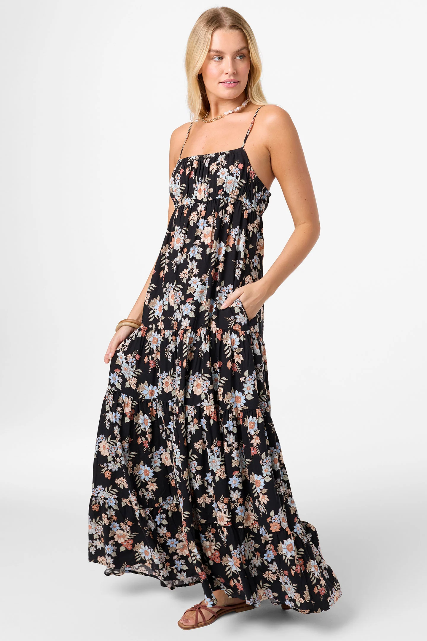 LILLIE BALI FLORAL MAXI DRESS - Image 3