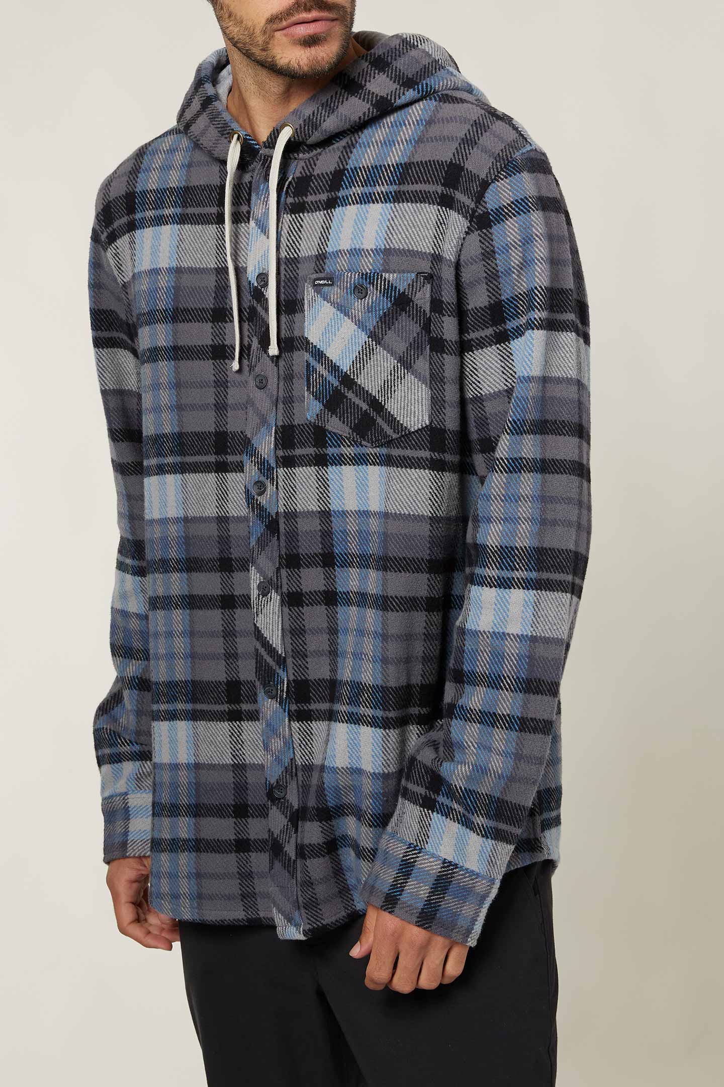 MENS CLAYTON HOODED FLANNEL - Image 3