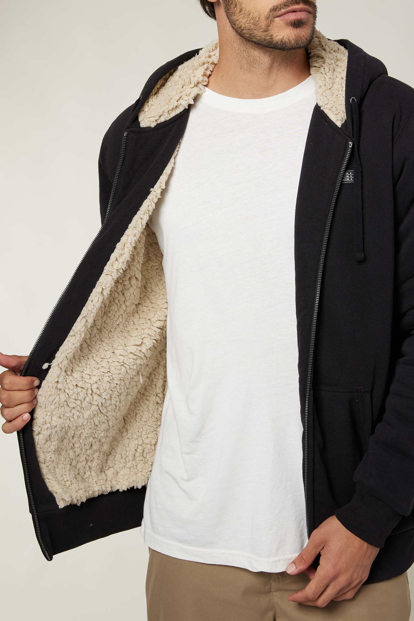 MENS FIFTY TWO SHERPA ZIP HOODIE - Image 2
