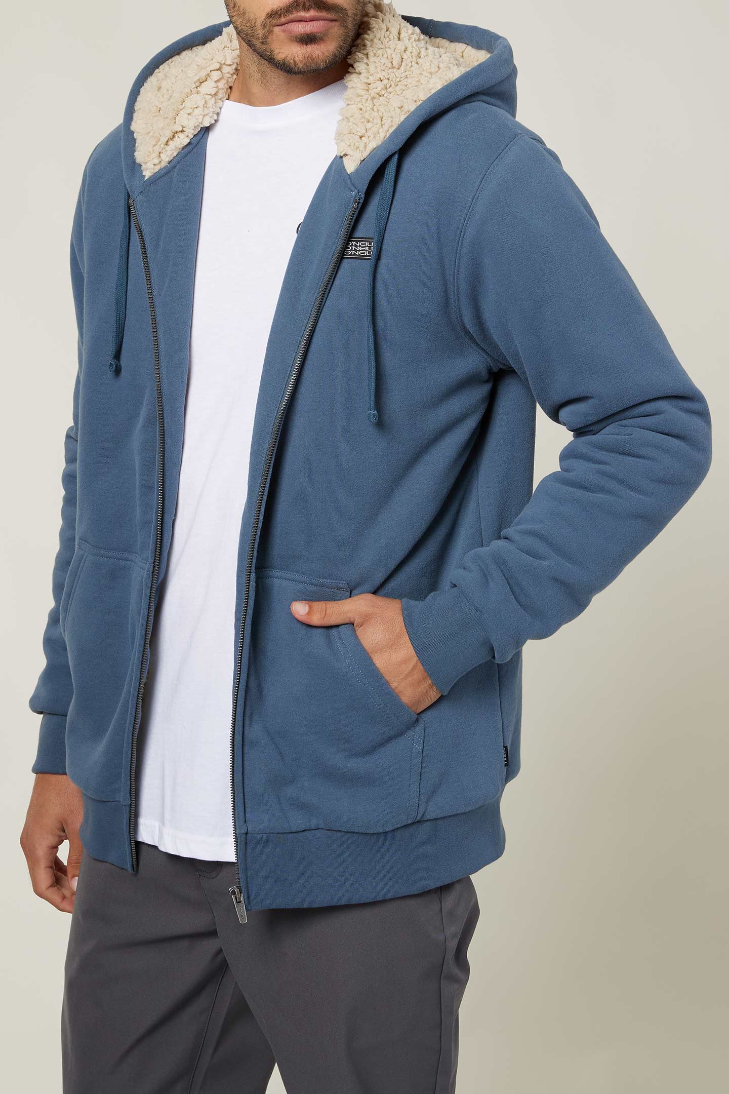 MENS FIFTY TWO SHERPA ZIP HOODIE - Image 5