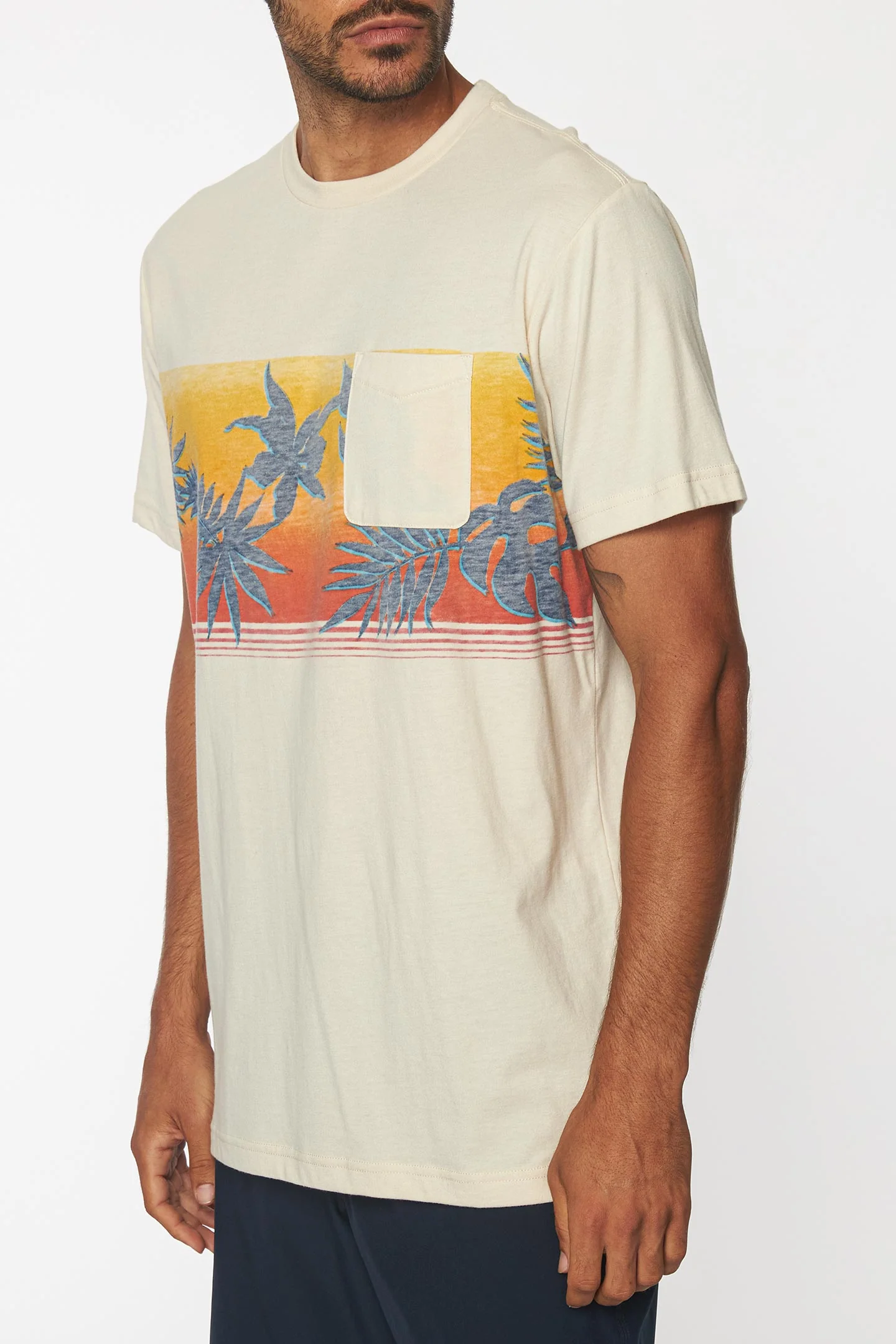 MENS HEIST PRINT CREW TEE - Image 3