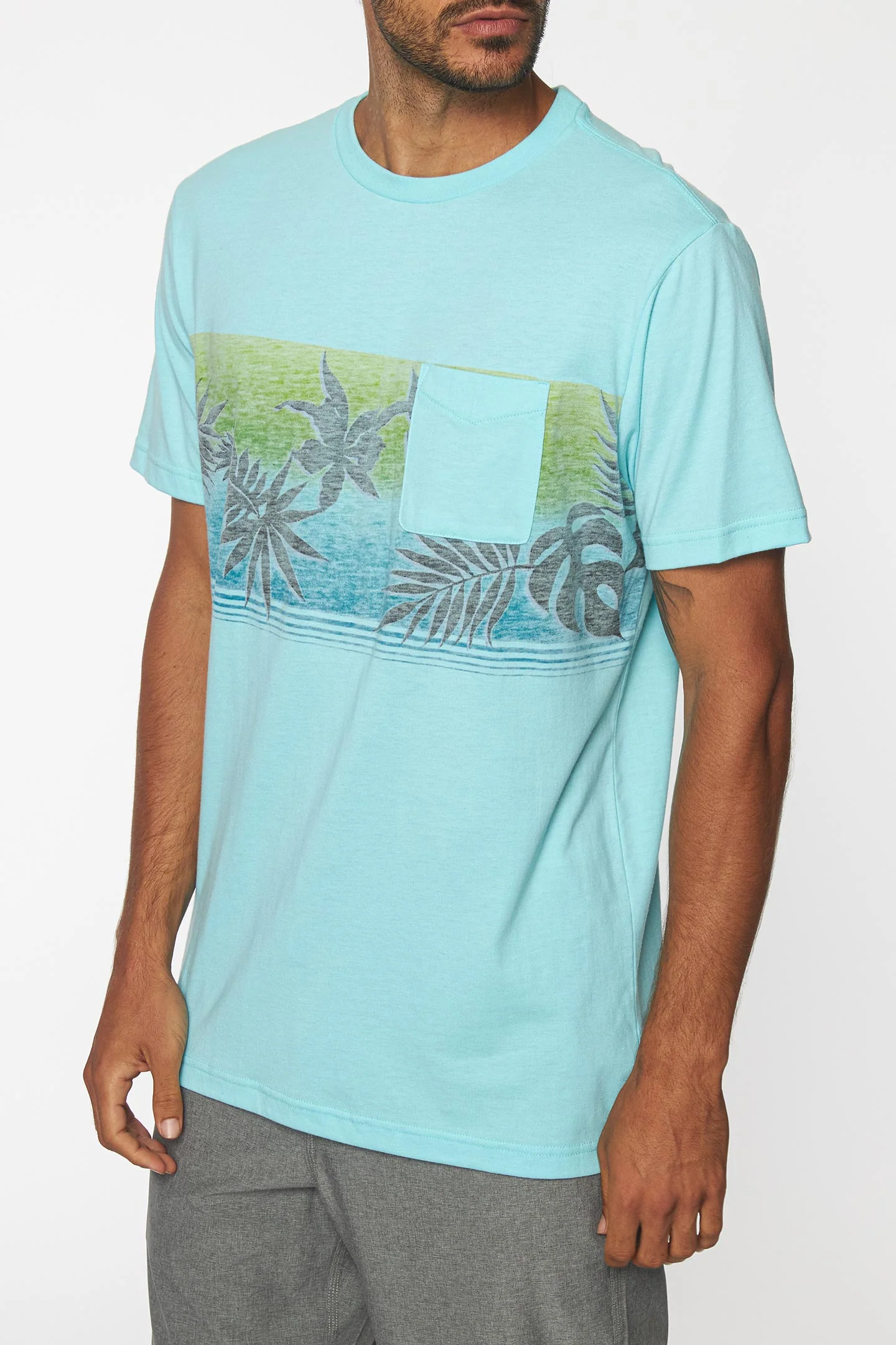 MENS HEIST PRINT CREW TEE - Image 3
