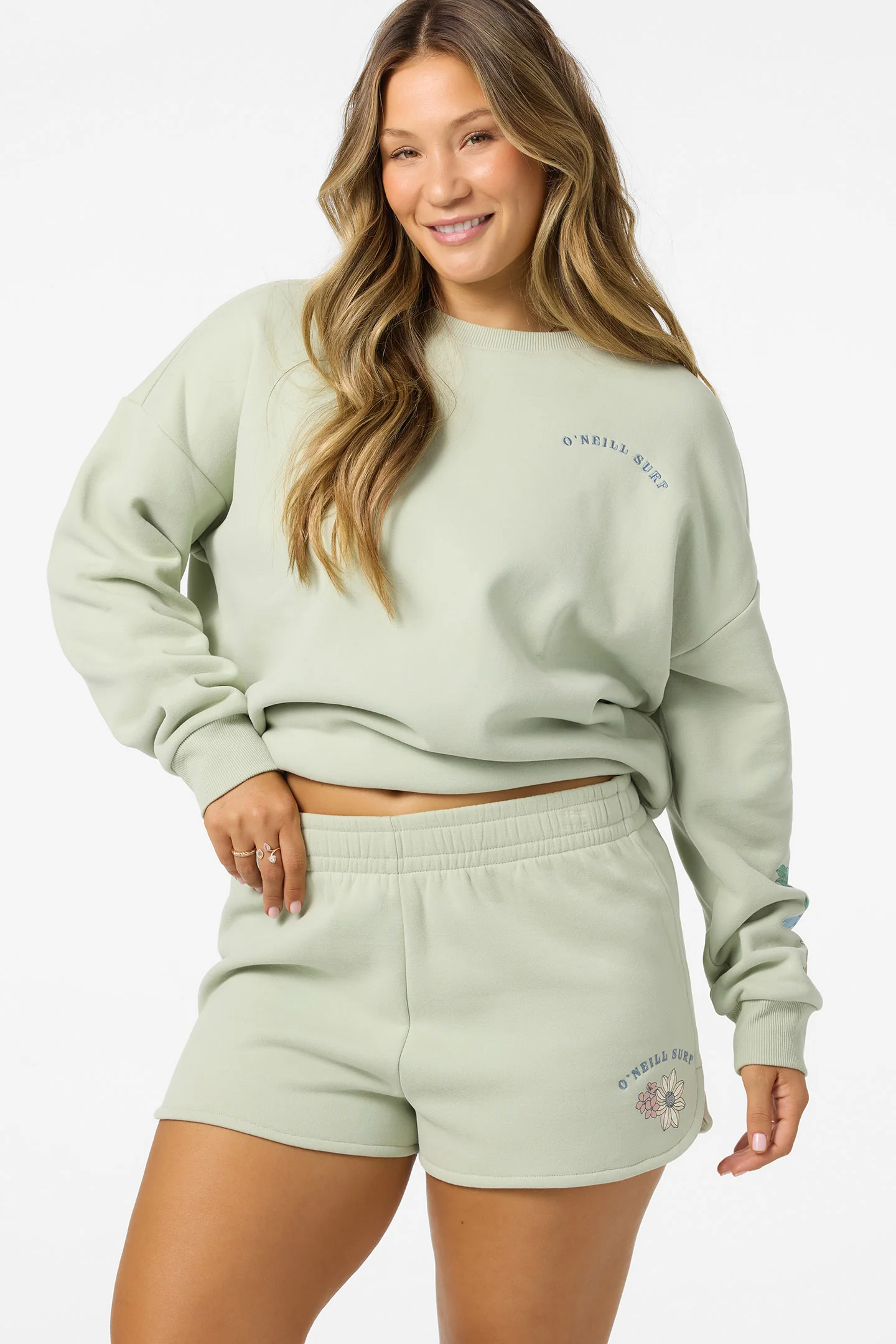 PETAL SCALLOP FLEECE SHORT - Image 2