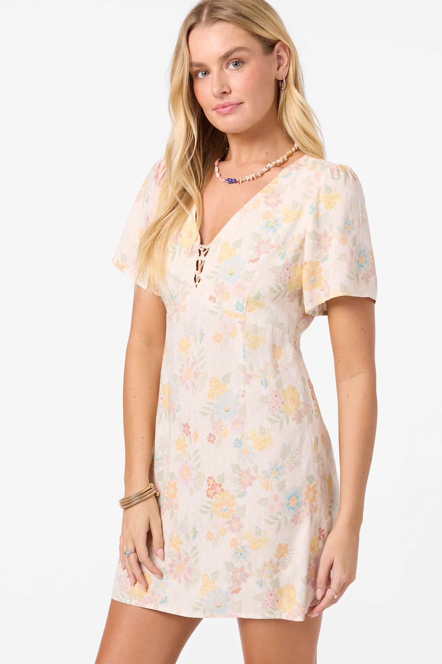 ROBIN FLORAL MINI DRESS - Image 4