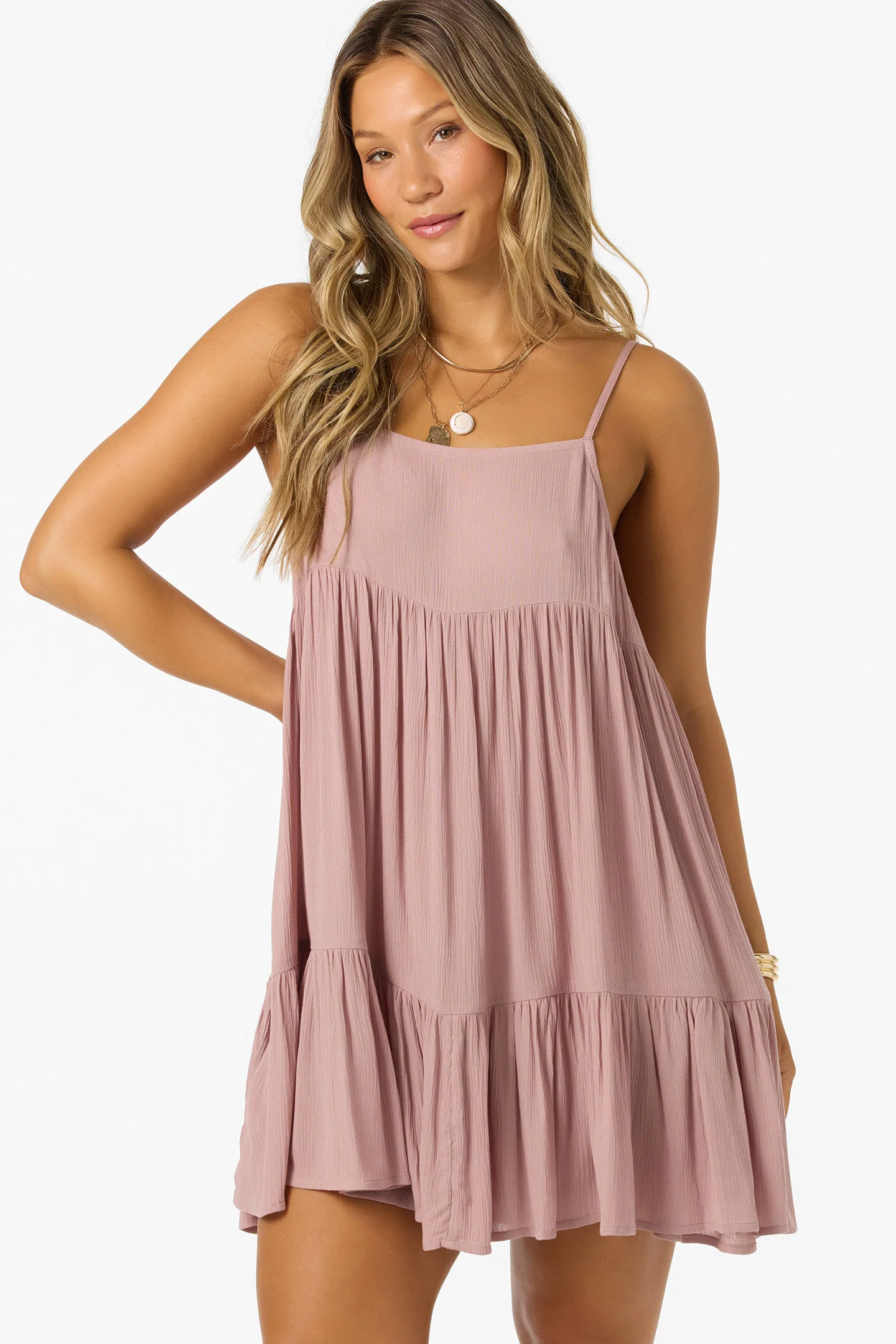 SALTWATER SOLIDS RILEE MINI COVERUP DRESS - Image 2