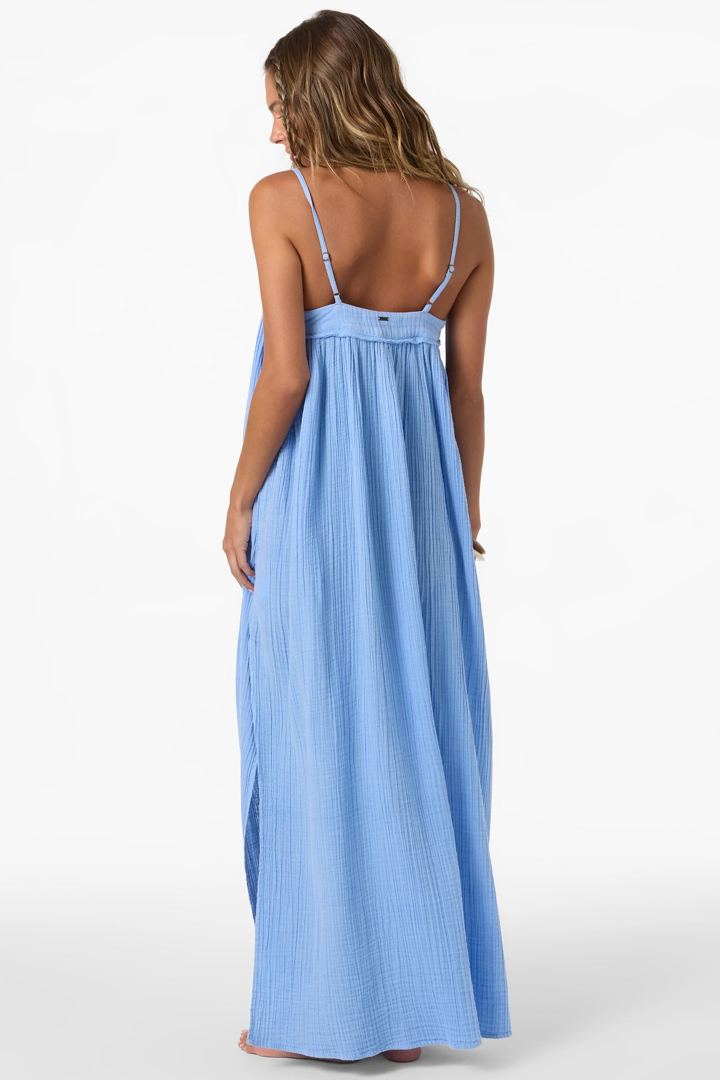 SALTWATER SOLIDS SAI MAXI COVERUP DRESS - Image 5