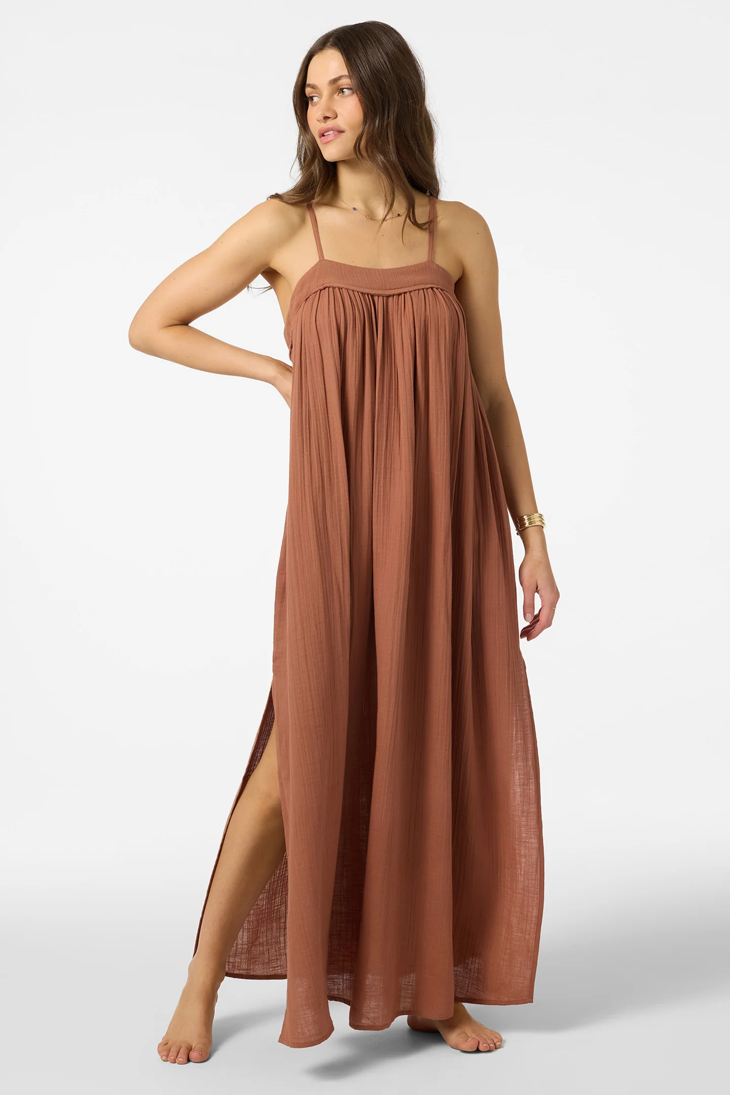 SALTWATER SOLIDS SAI MAXI COVERUP DRESS - Image 2