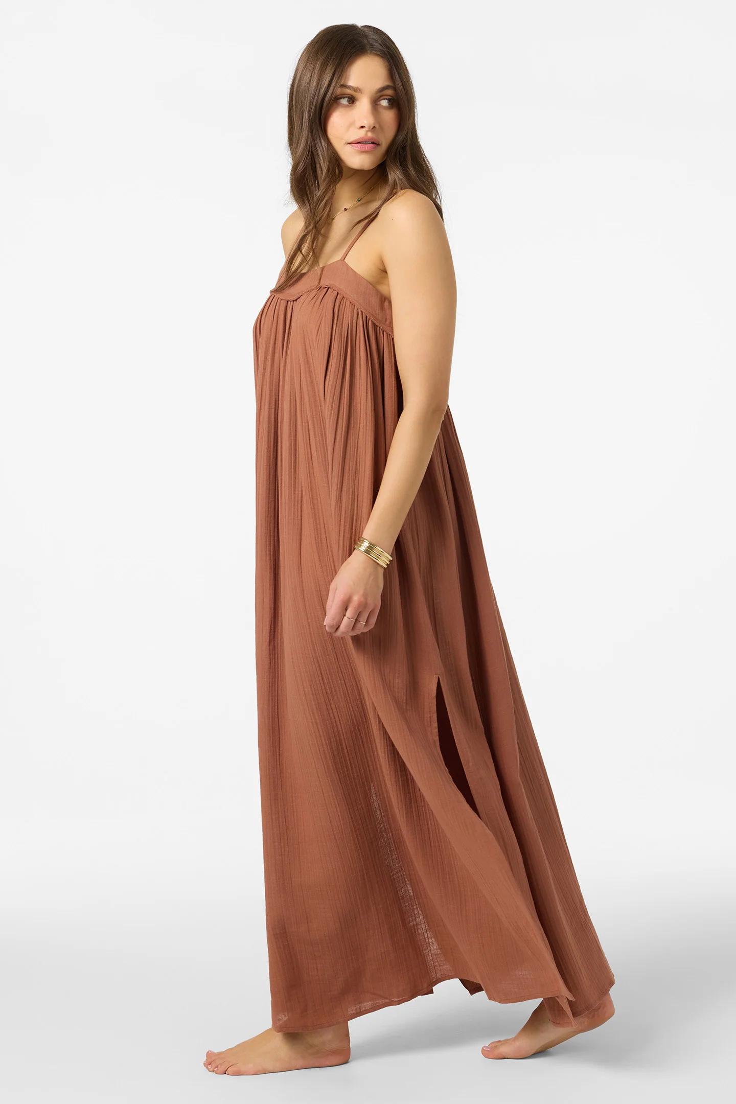 SALTWATER SOLIDS SAI MAXI COVERUP DRESS - Image 4